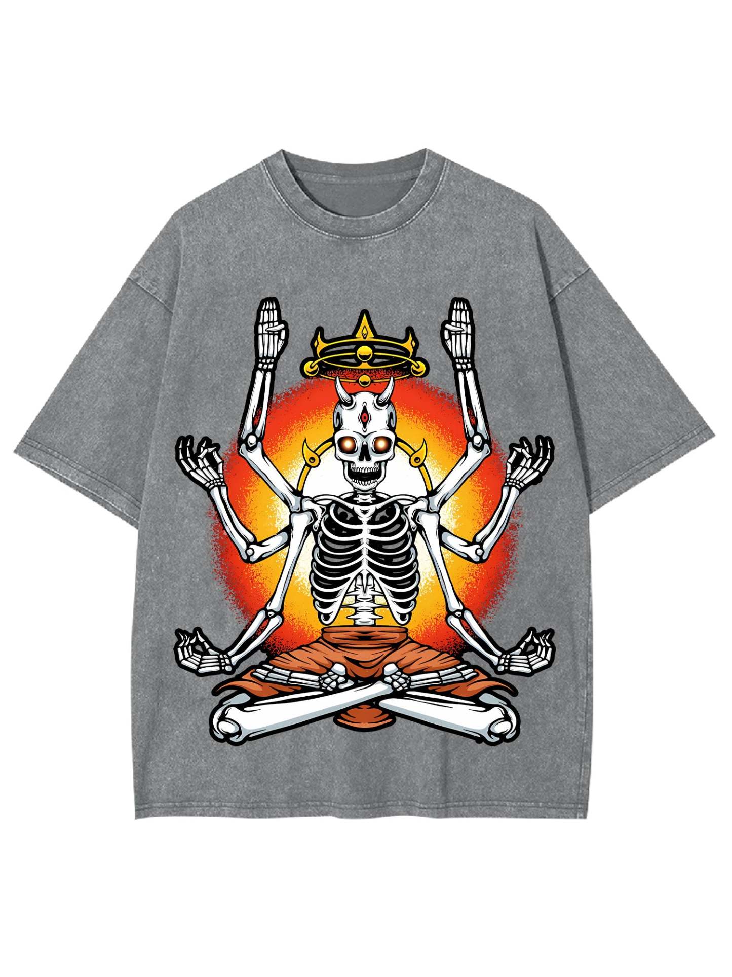 The Enlightened Skeleton Washed Tshirt