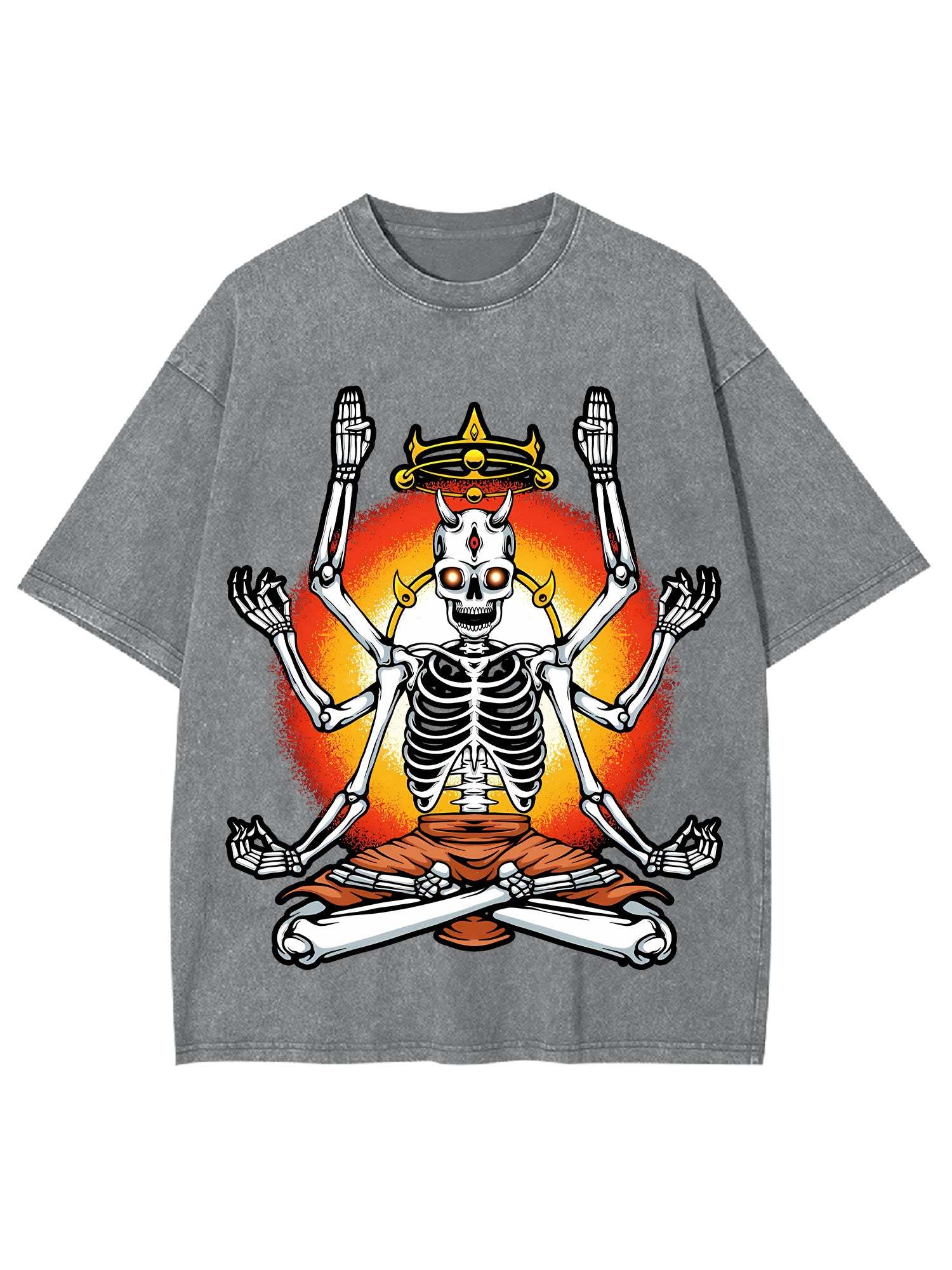 The Enlightened Skeleton Washed Tshirt