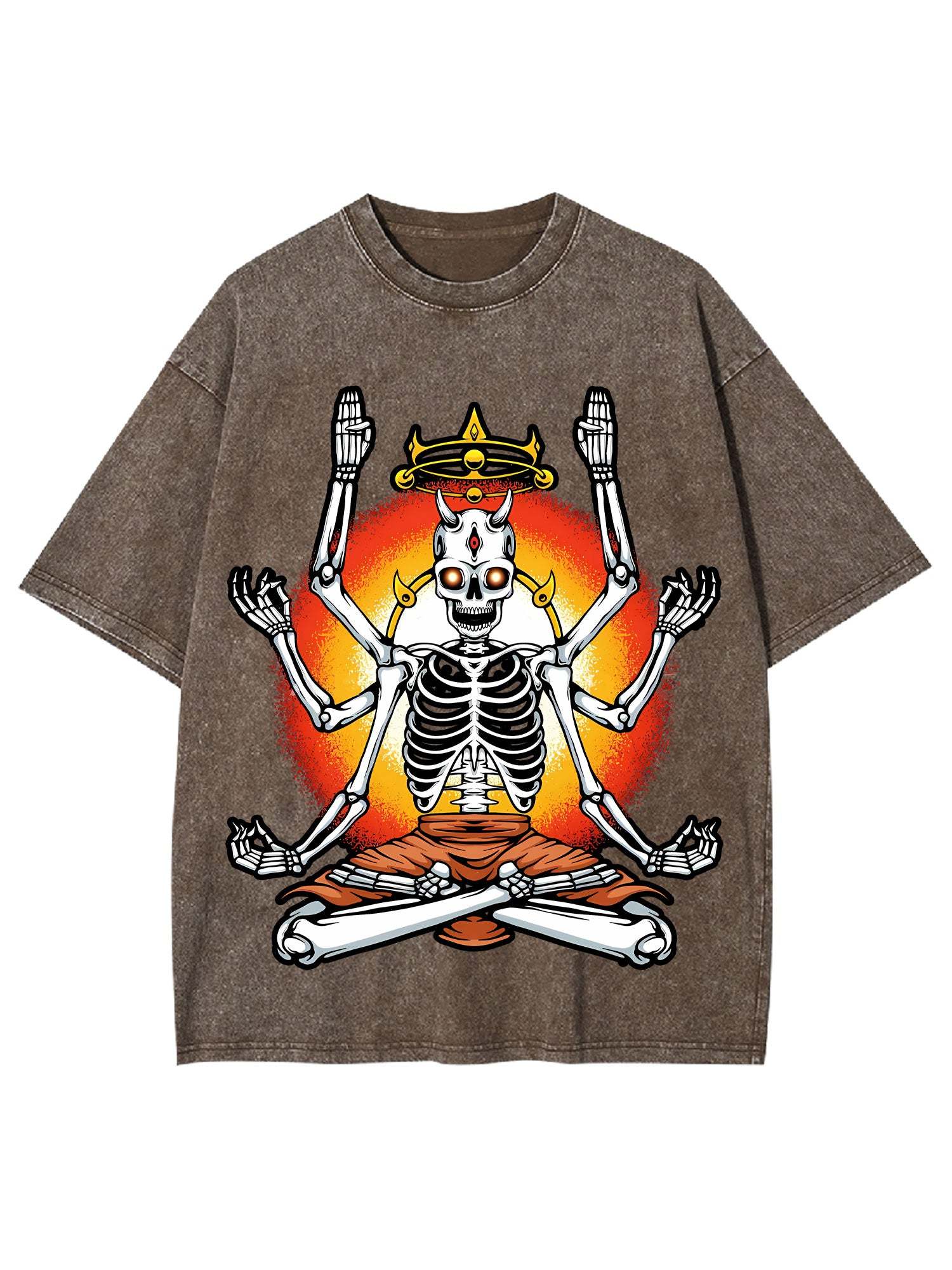 The Enlightened Skeleton Washed Tshirt