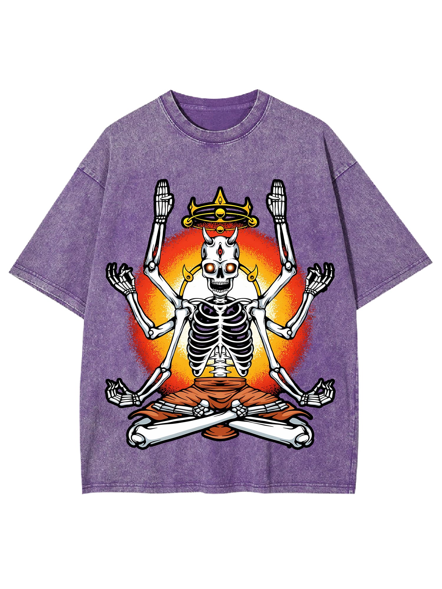 The Enlightened Skeleton Washed Tshirt