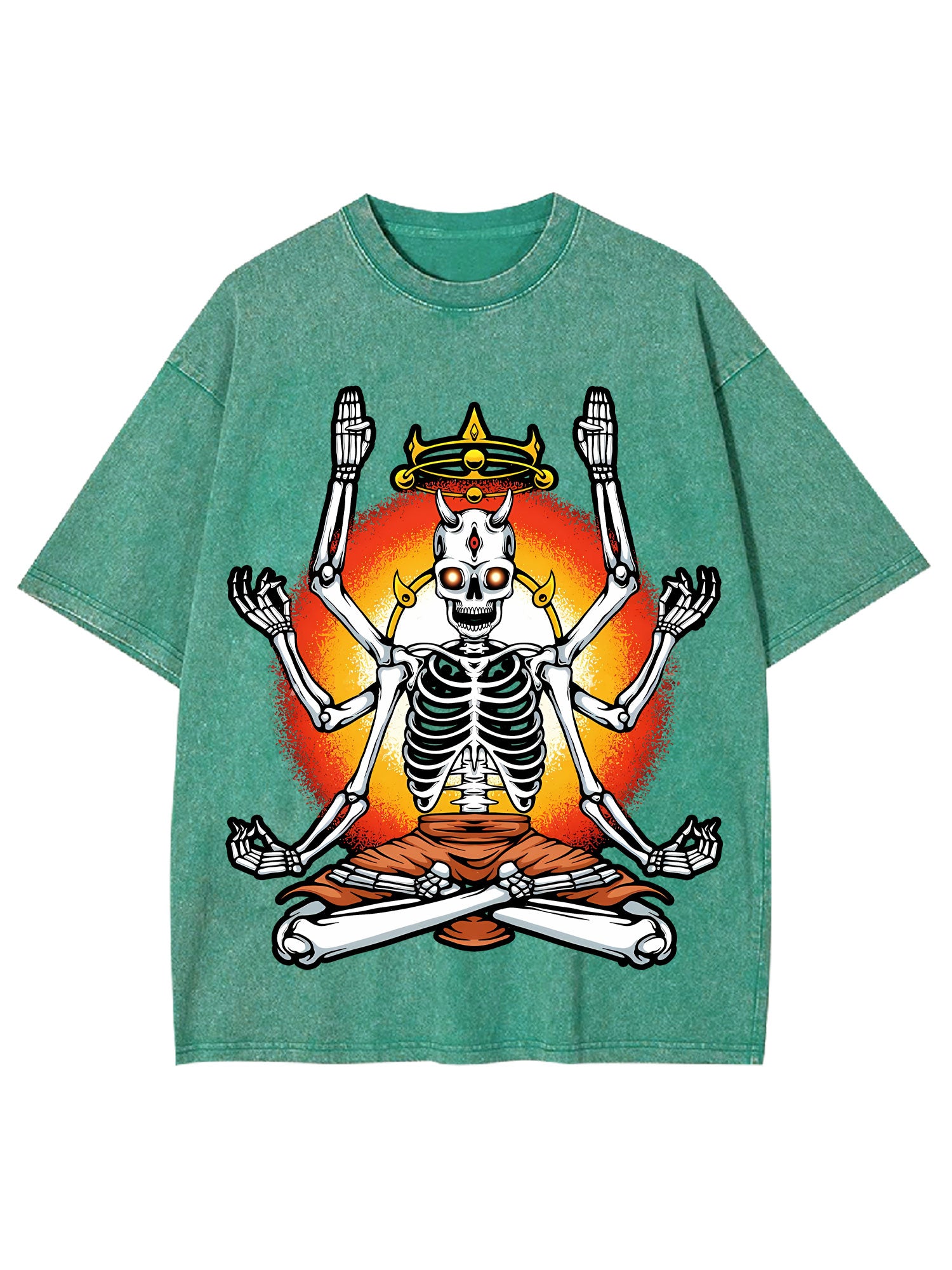 The Enlightened Skeleton Washed Tshirt