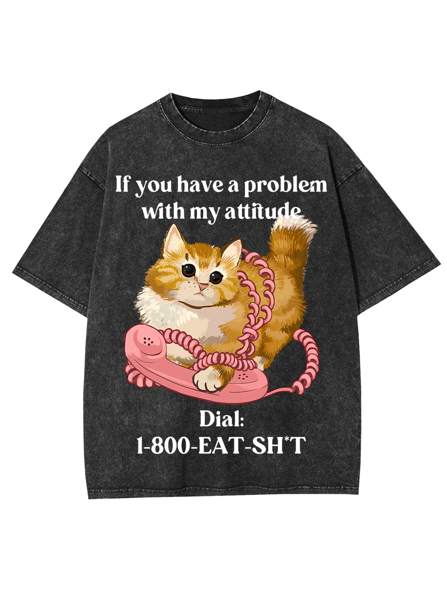 Call The Number Washed Tshirt-ClassyOutlaw Sale