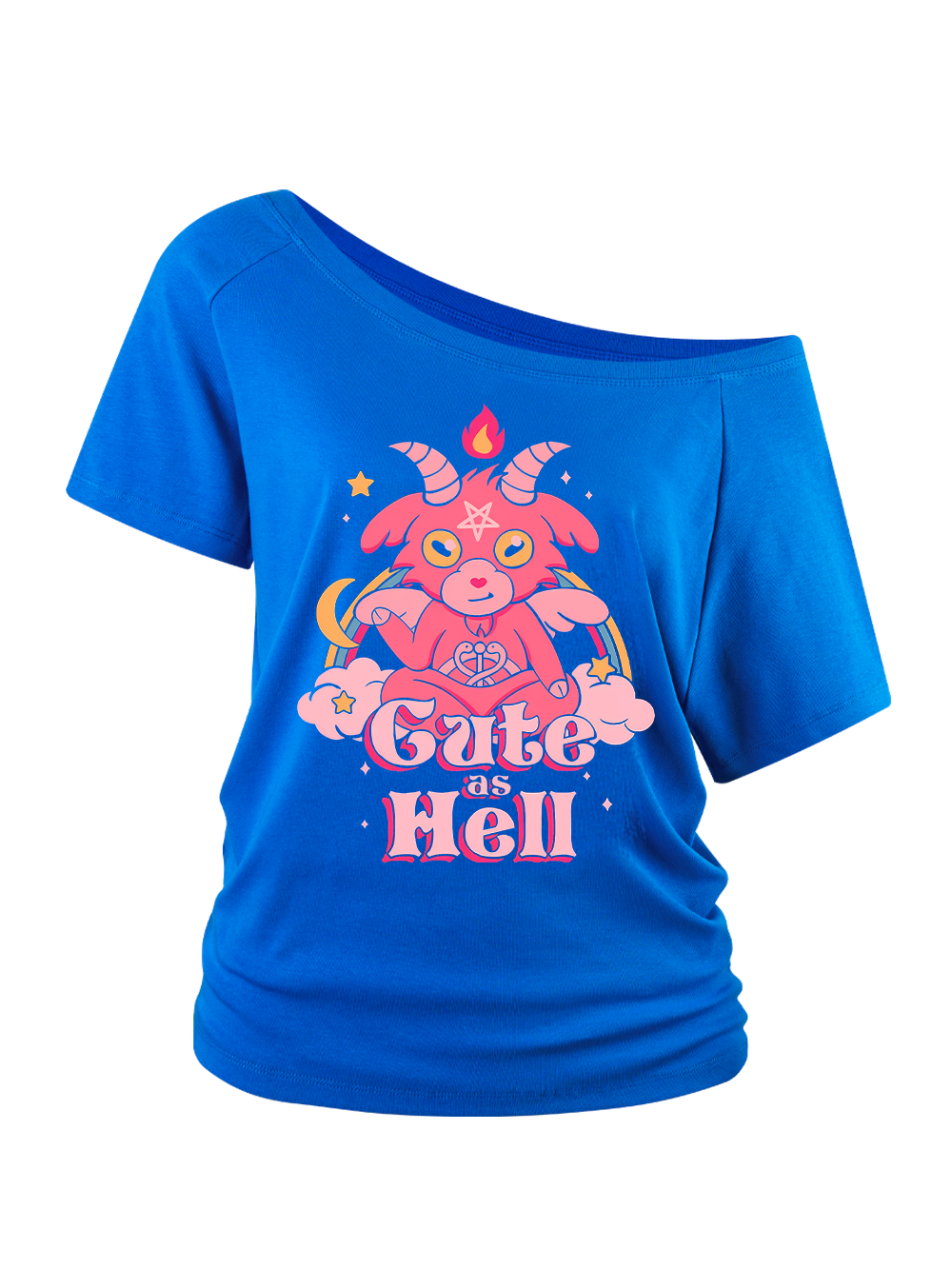 CUTE AS HELL OFF SHOULDER TSHIRT