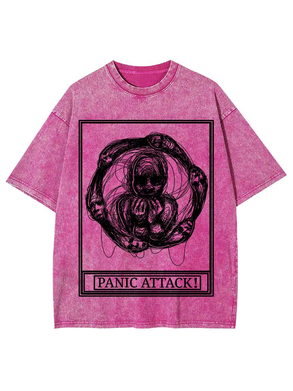 PANIC ATTACK WASHED TSHIRT