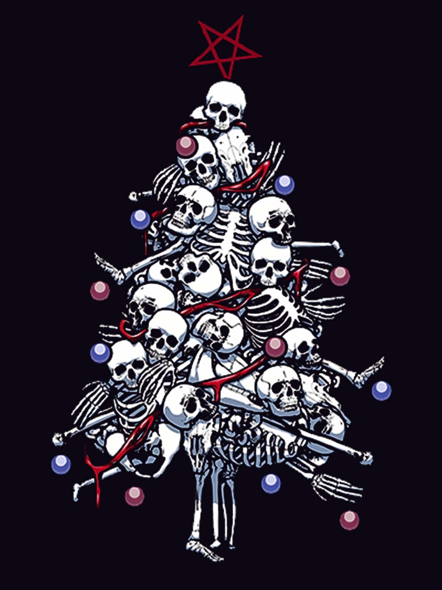 Skull Xmas Washed Tshirt