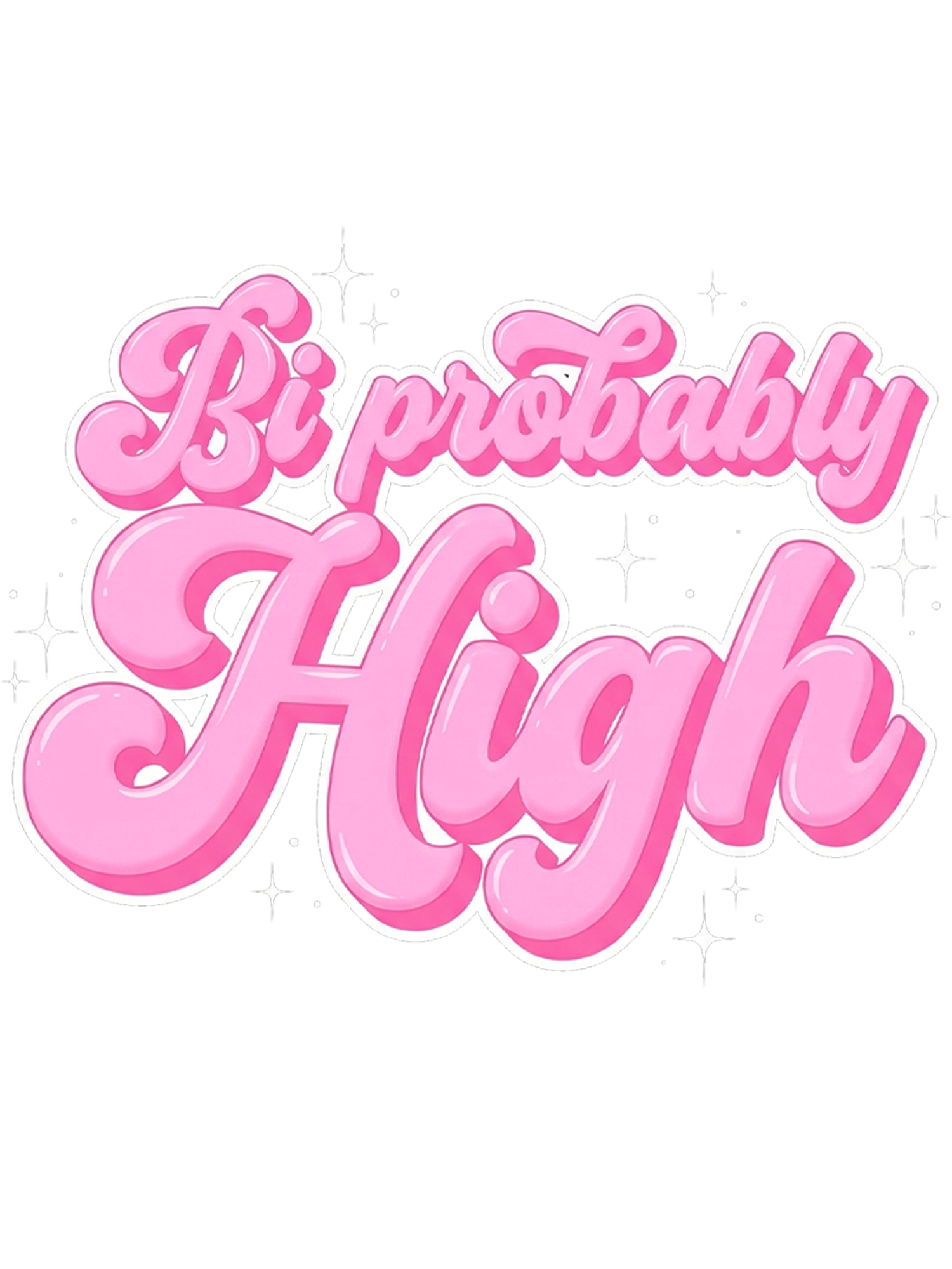 Bi probably high Washed Tshirt