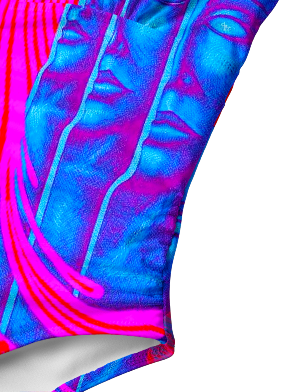 NEON GODDESS MIRAGE V-NECK ONE PIECE SWIMSUIT