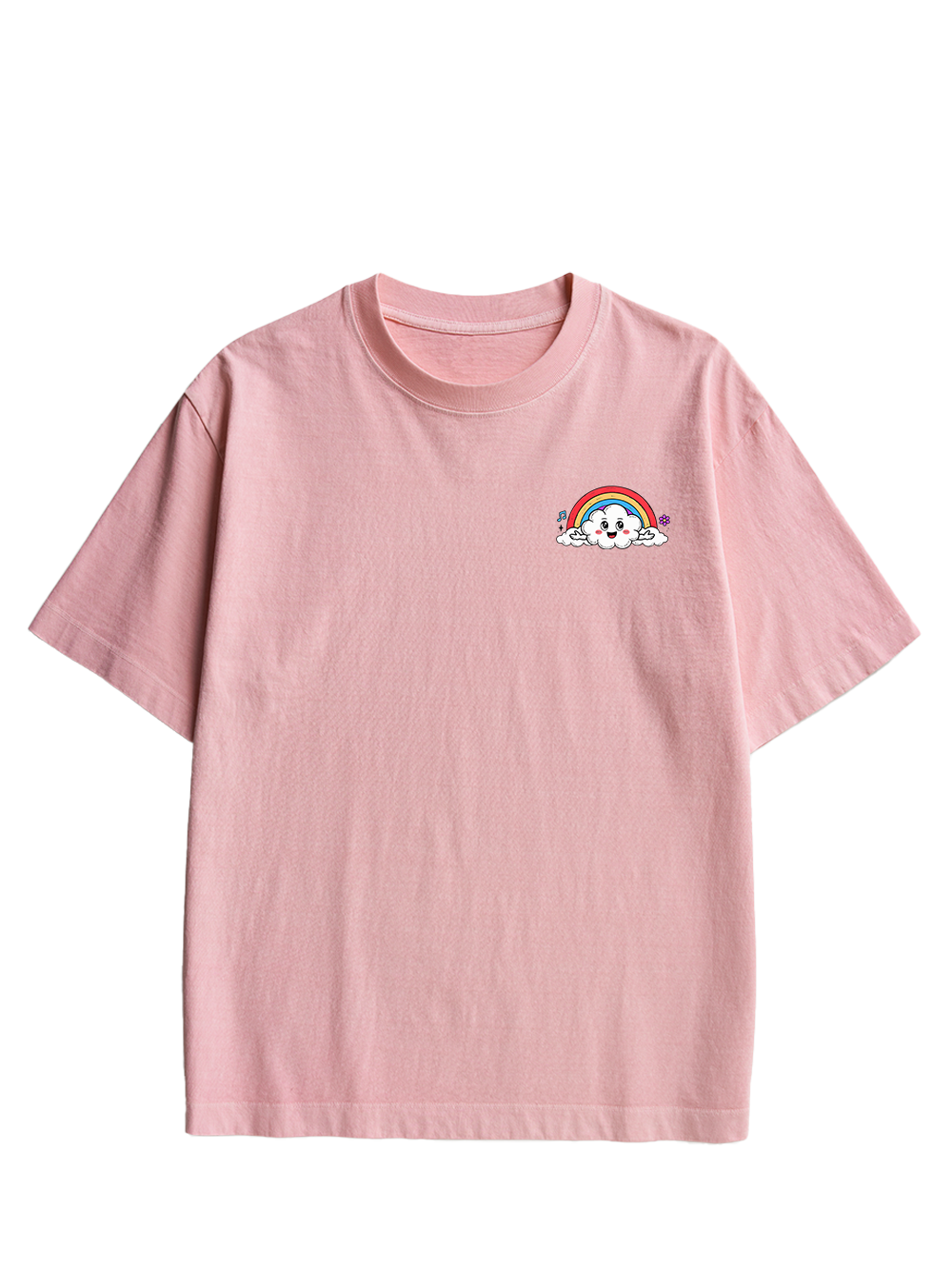 Rainbow Rebel Double Sided Print Washed TShirt