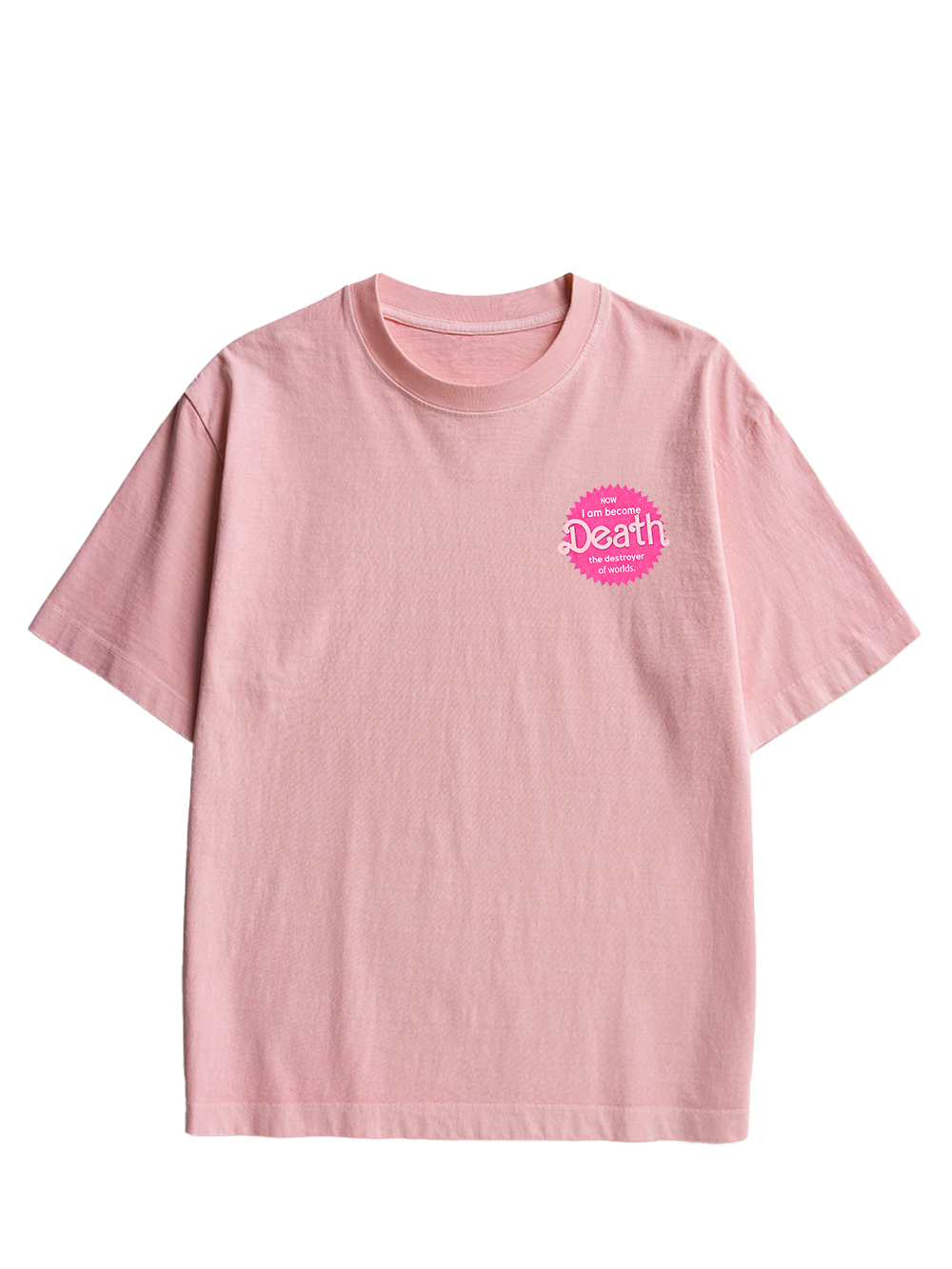 Sparkly Harbinger of Death Double Sided Print Washed TShirt
