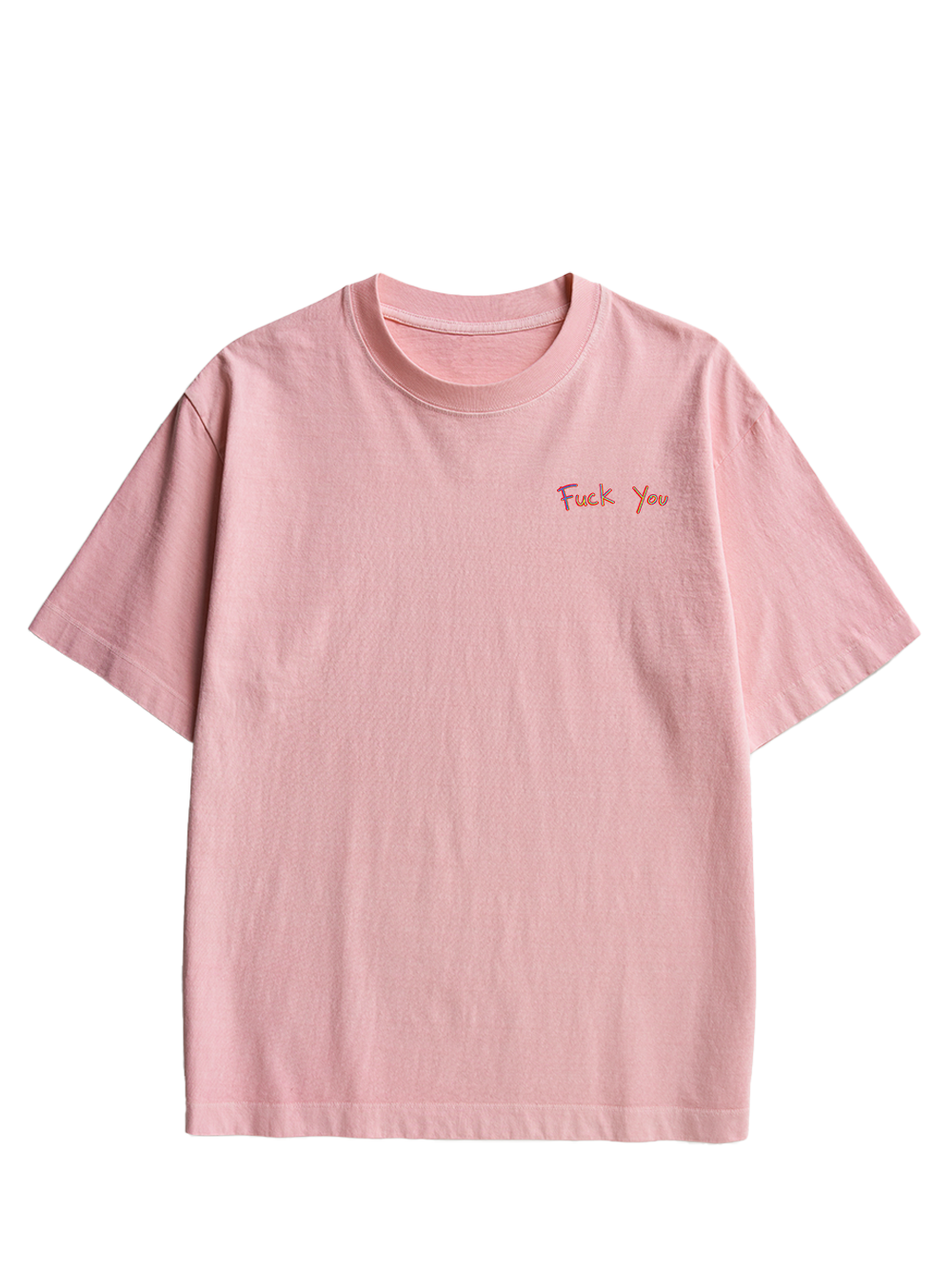 FUCK YOU THIS MUCH DOUBLE SIDED PRINT WASHED TSHIRT