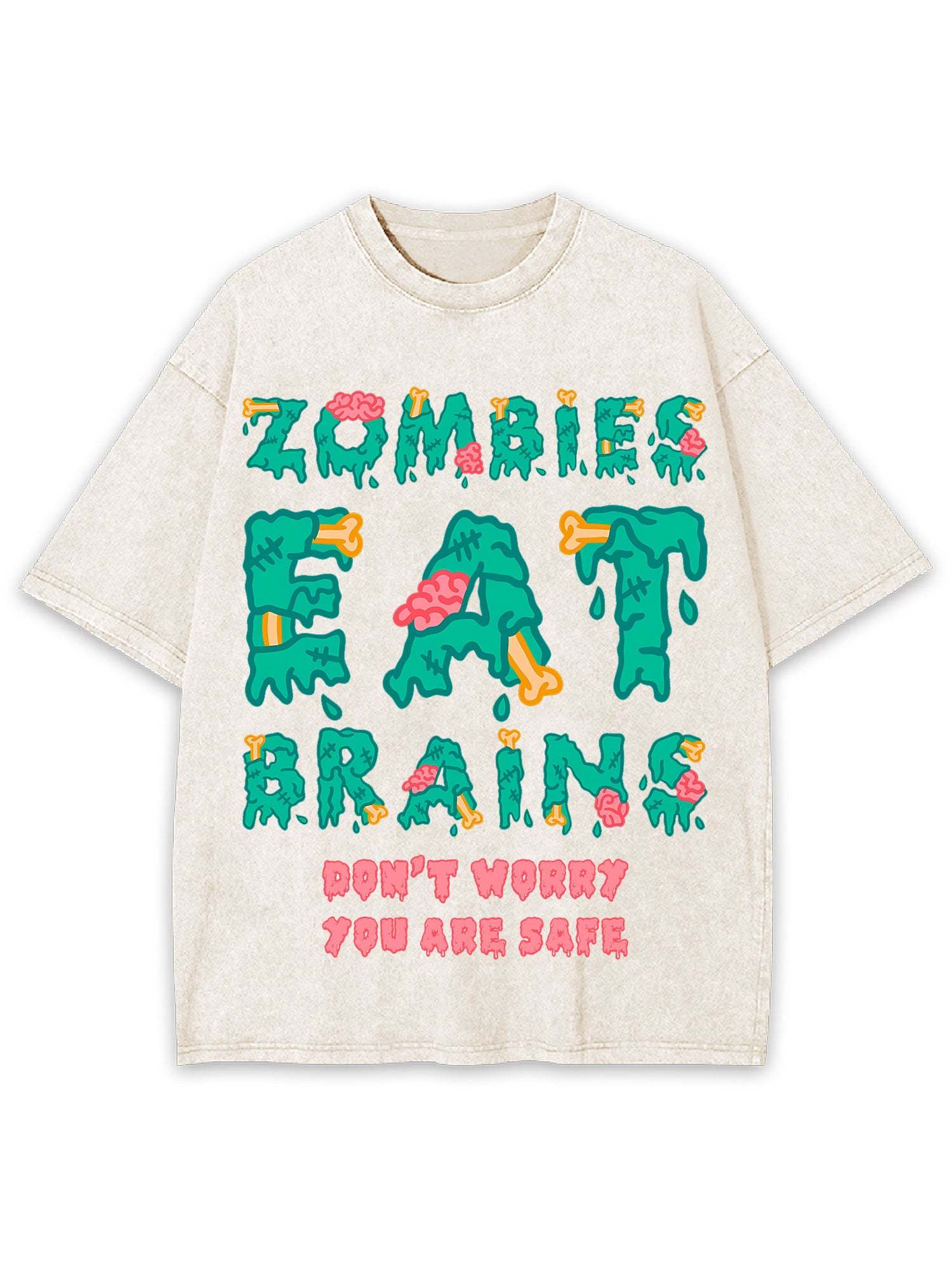 You Are Safe Washed Tshirt