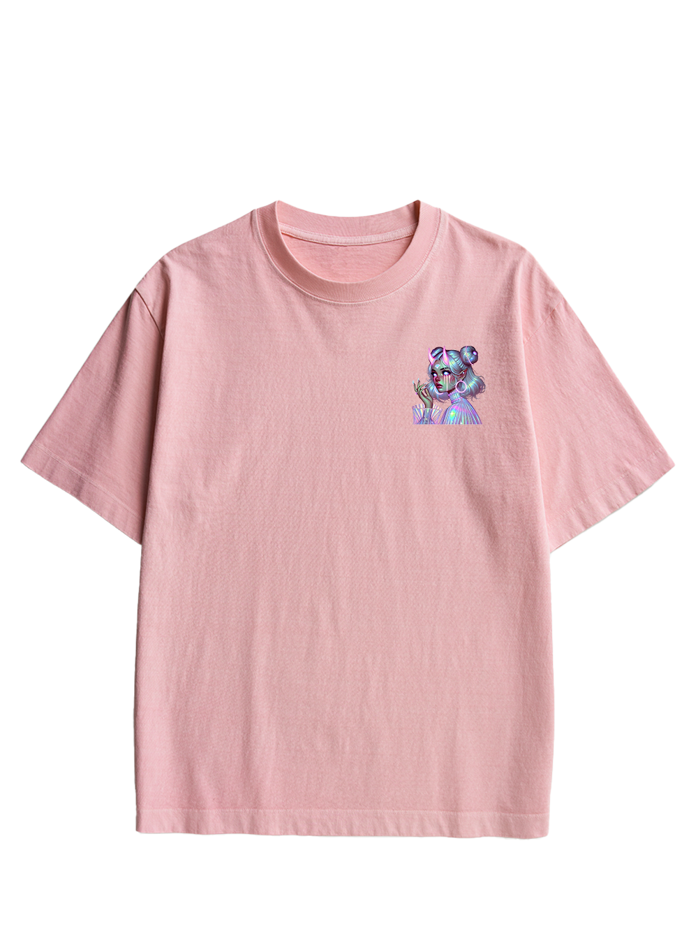 NEON DREAMSCAPE DOUBLE SIDED PRINT WASHED TSHIRT