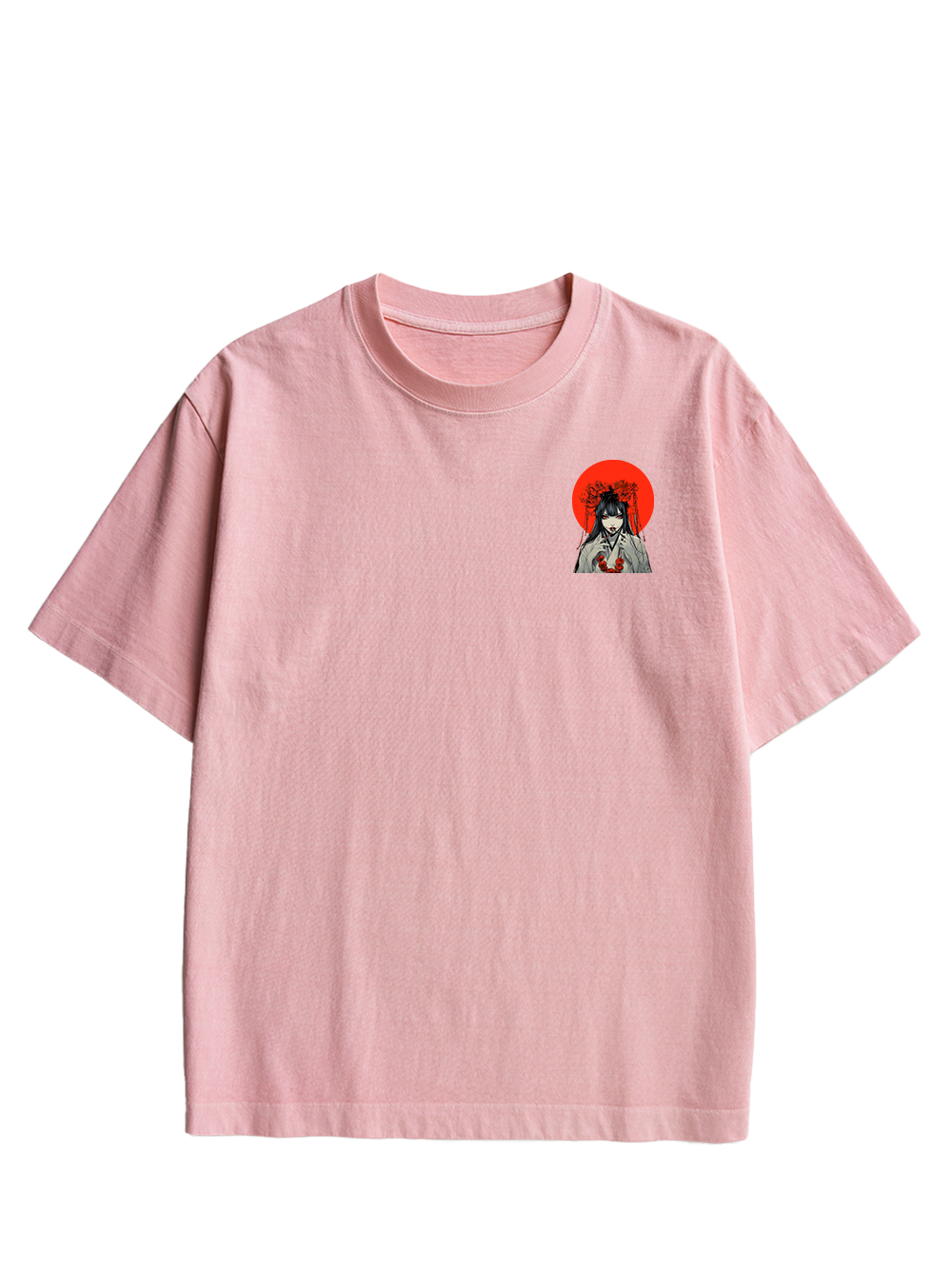 CRIMSON ENCHANTRESS DOUBLE SIDED PRINT WASHED TSHIRT
