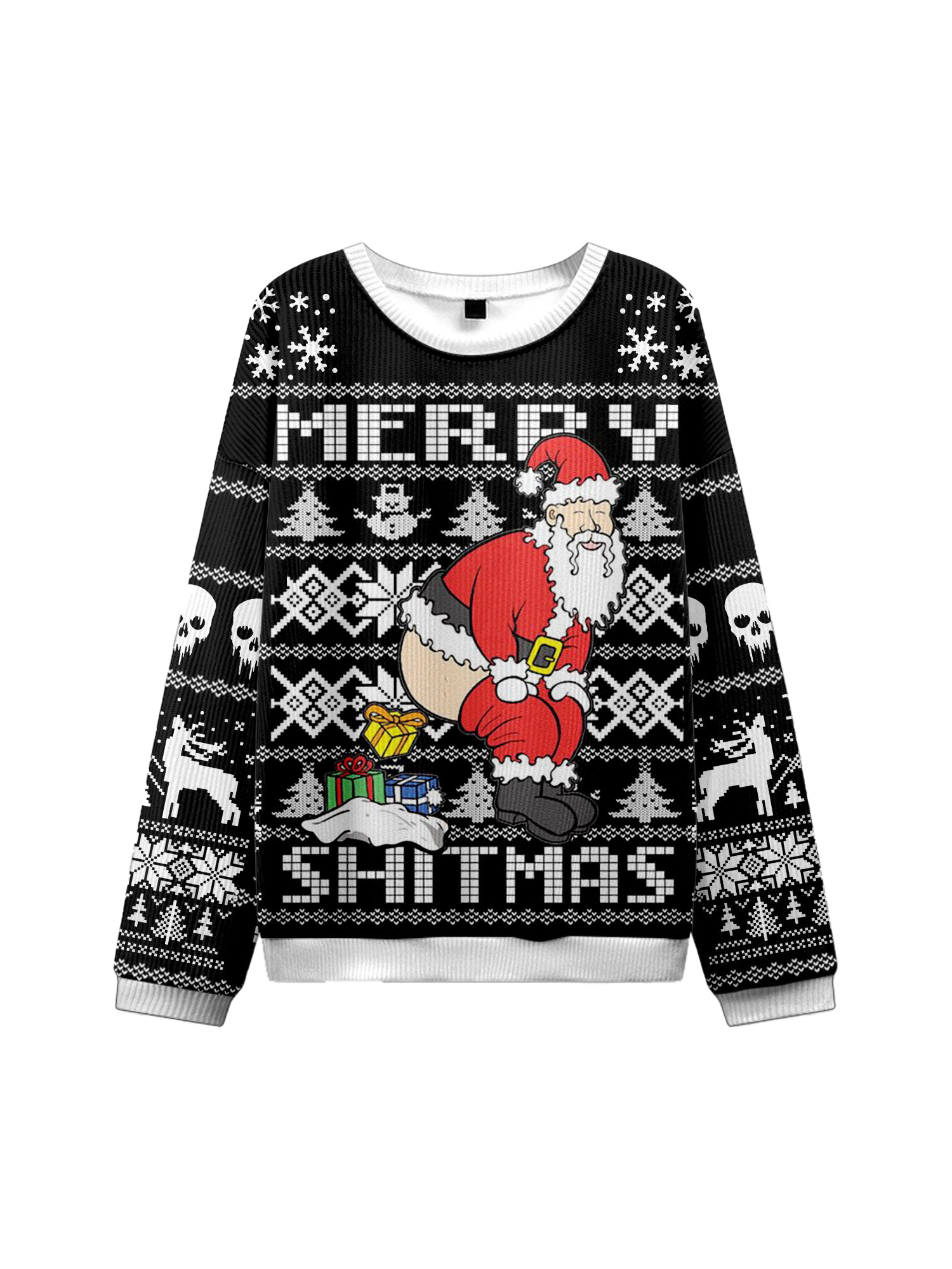 MERRY SHITMAS UGLY CHRISTMAS SWEATSHIRT