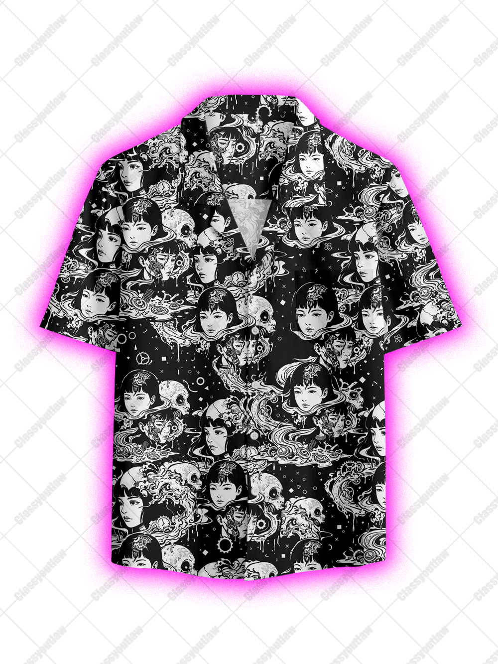 COSMIC HORROR DREAM BUTTON UP POCKET SHIRT
