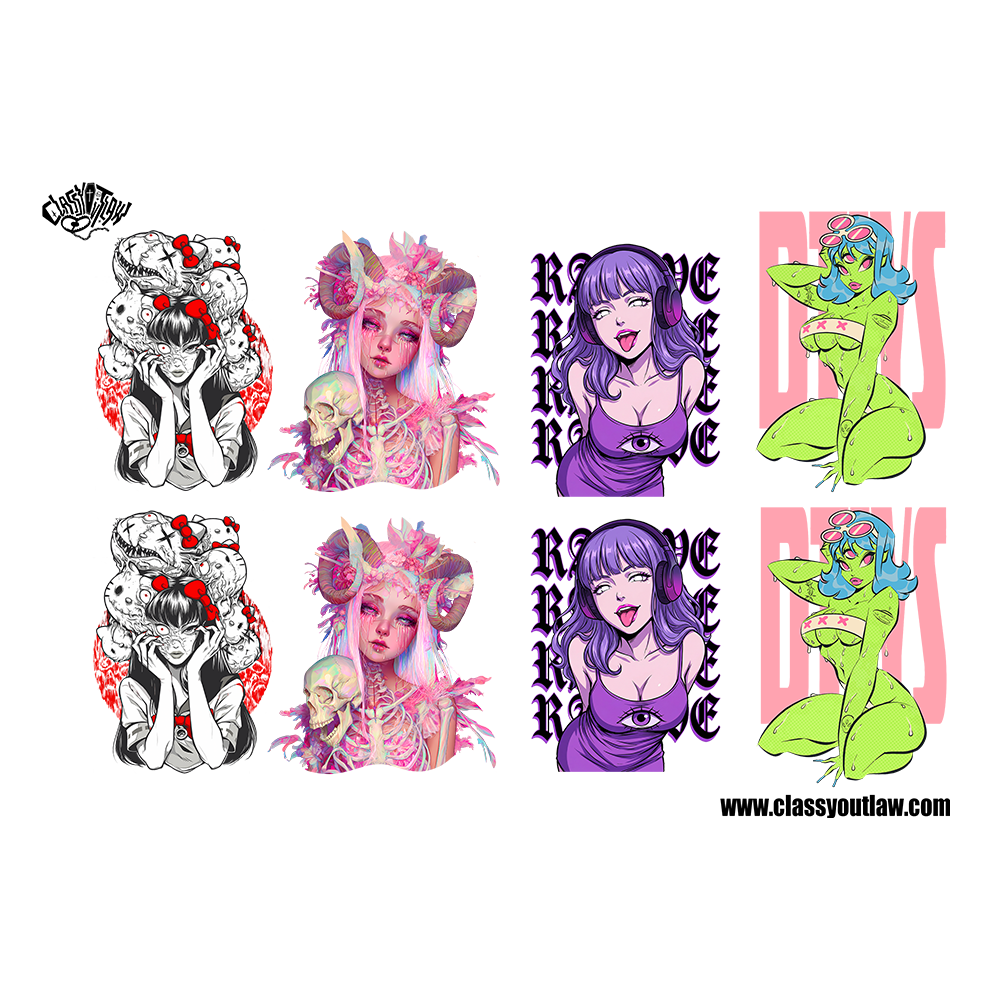 DEMON BABE TEMPORARY TATTOOS