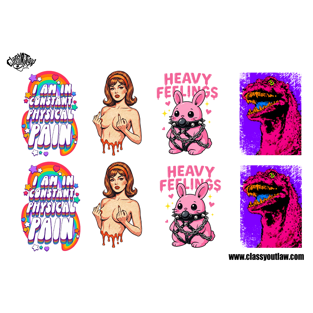 DARK HUMOR TEMPORARY TATTOOS