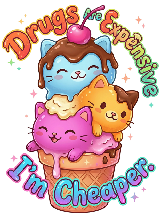 Drugs are expensive, I’m cheaper Washed Tshirt