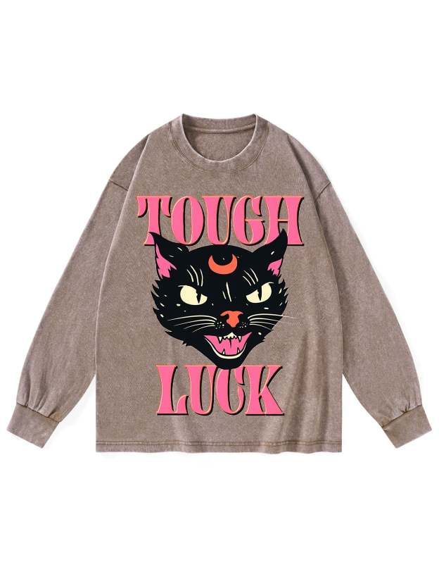 TOUGH LUCK WASHED LONG-SLEEVE TSHIRT