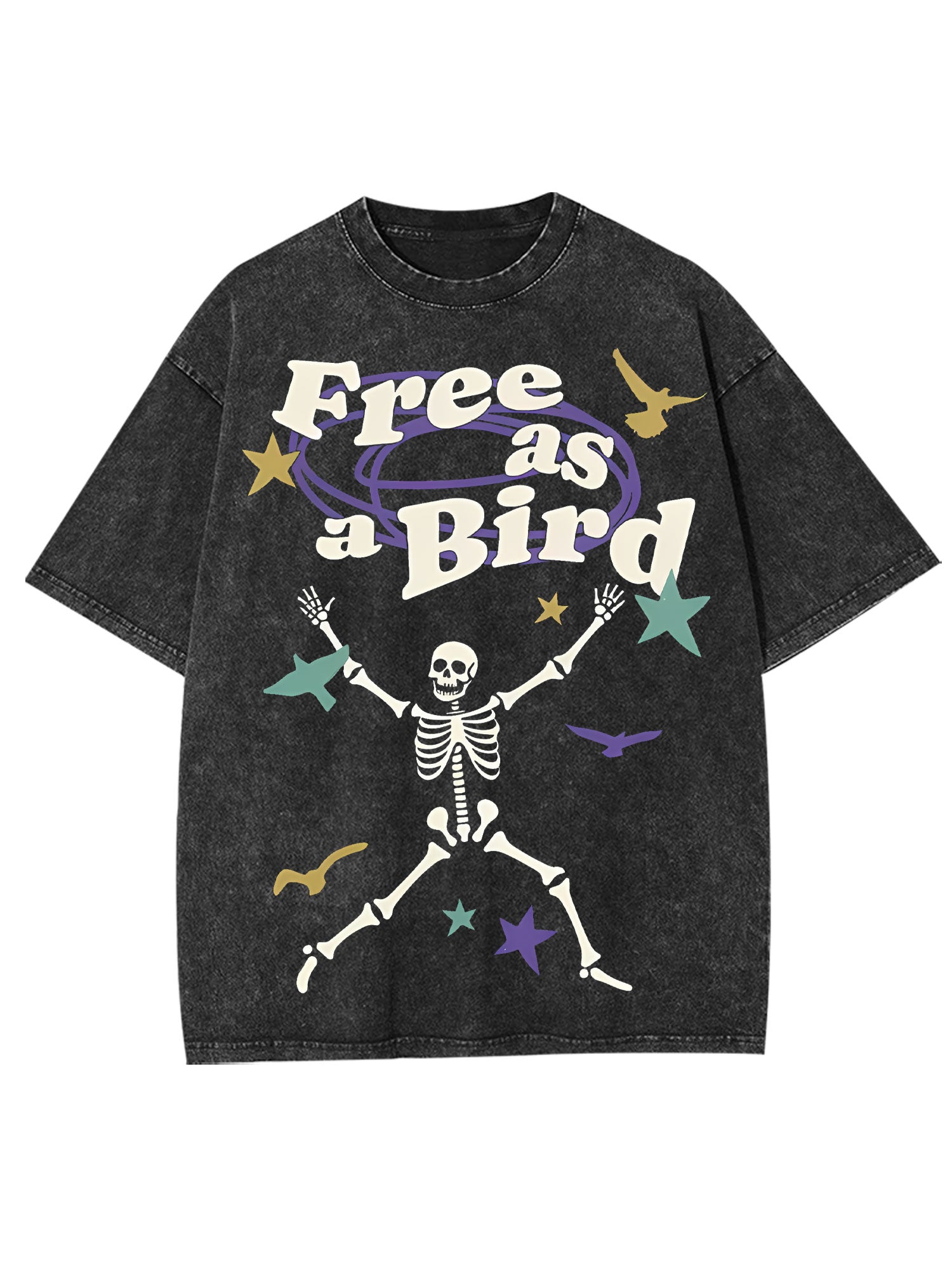 Free As A Bird Washed Tshirt