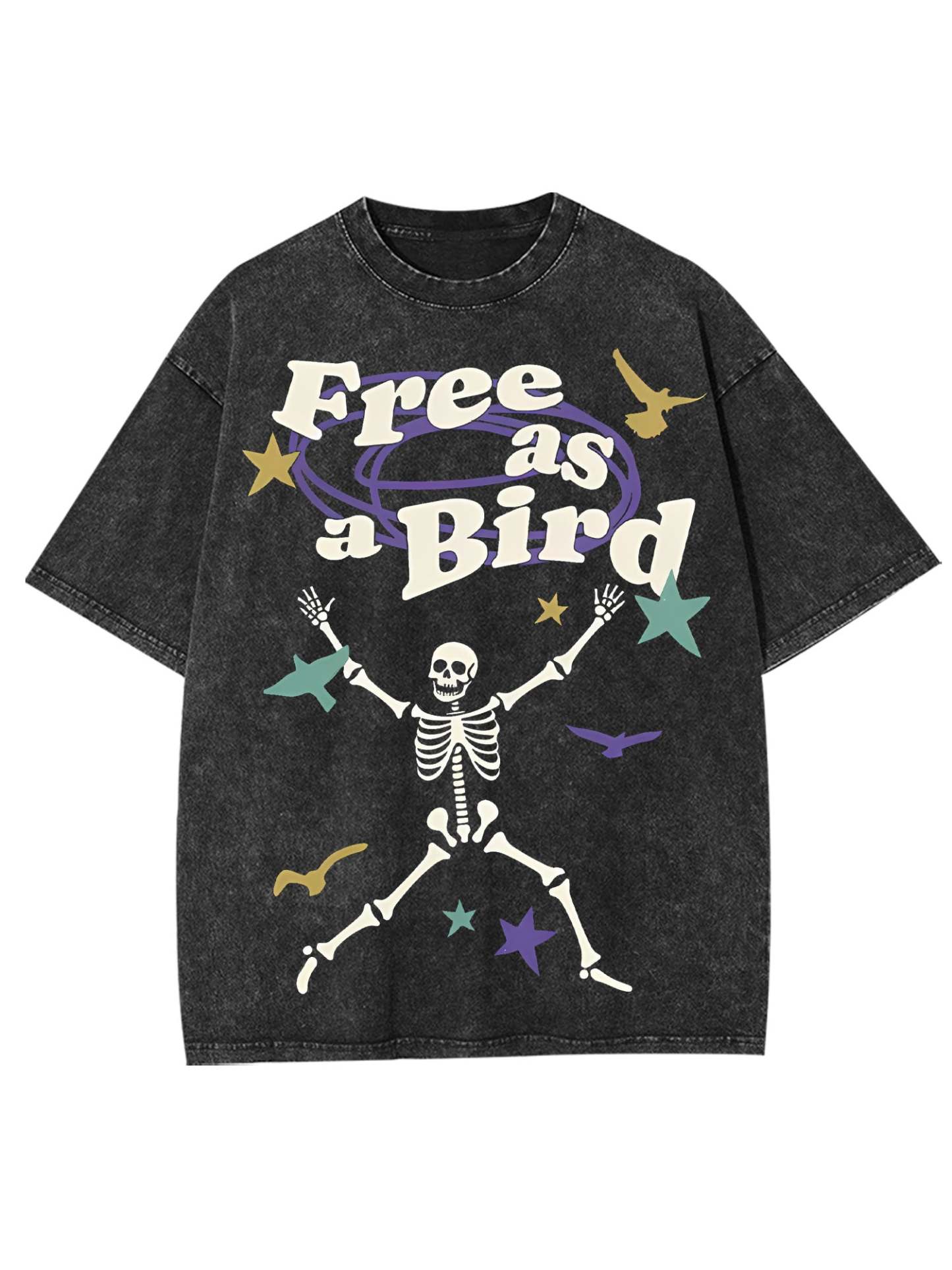 Free As A Bird Washed Tshirt