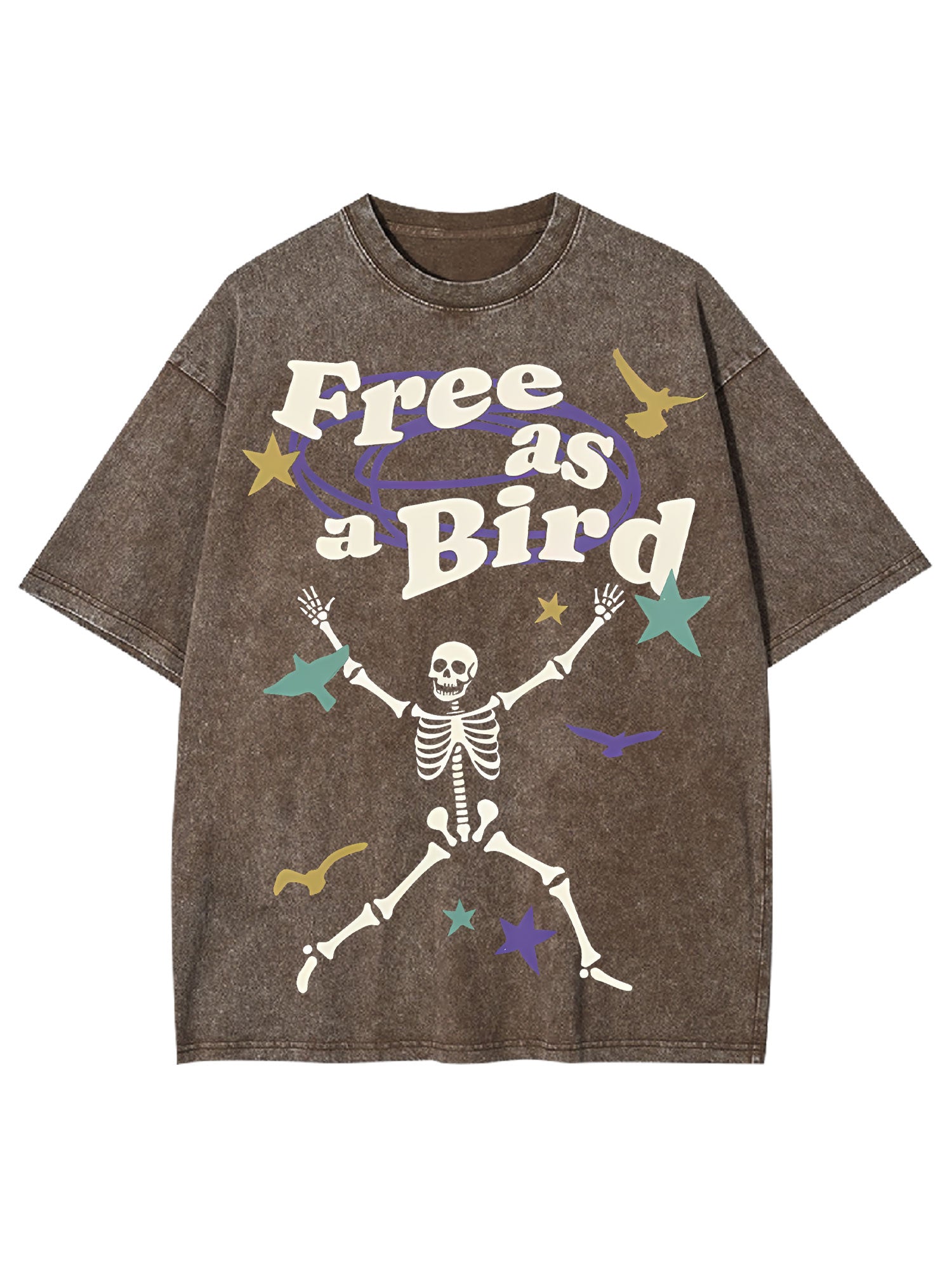 Free As A Bird Washed Tshirt