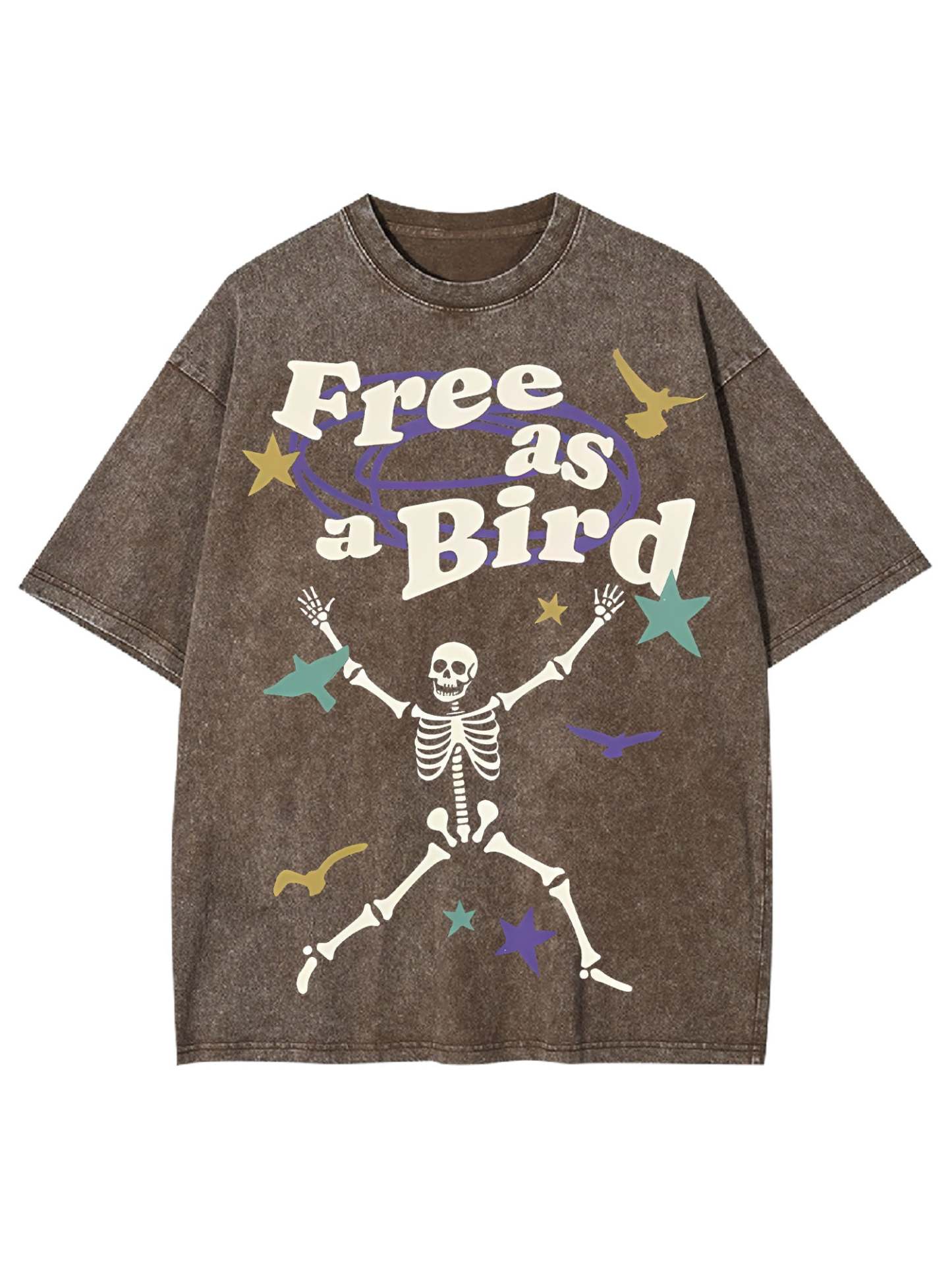 Free As A Bird Washed Tshirt