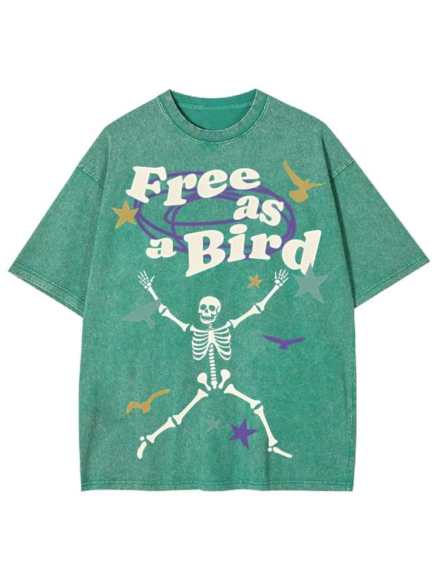 Free As A Bird Washed Tshirt