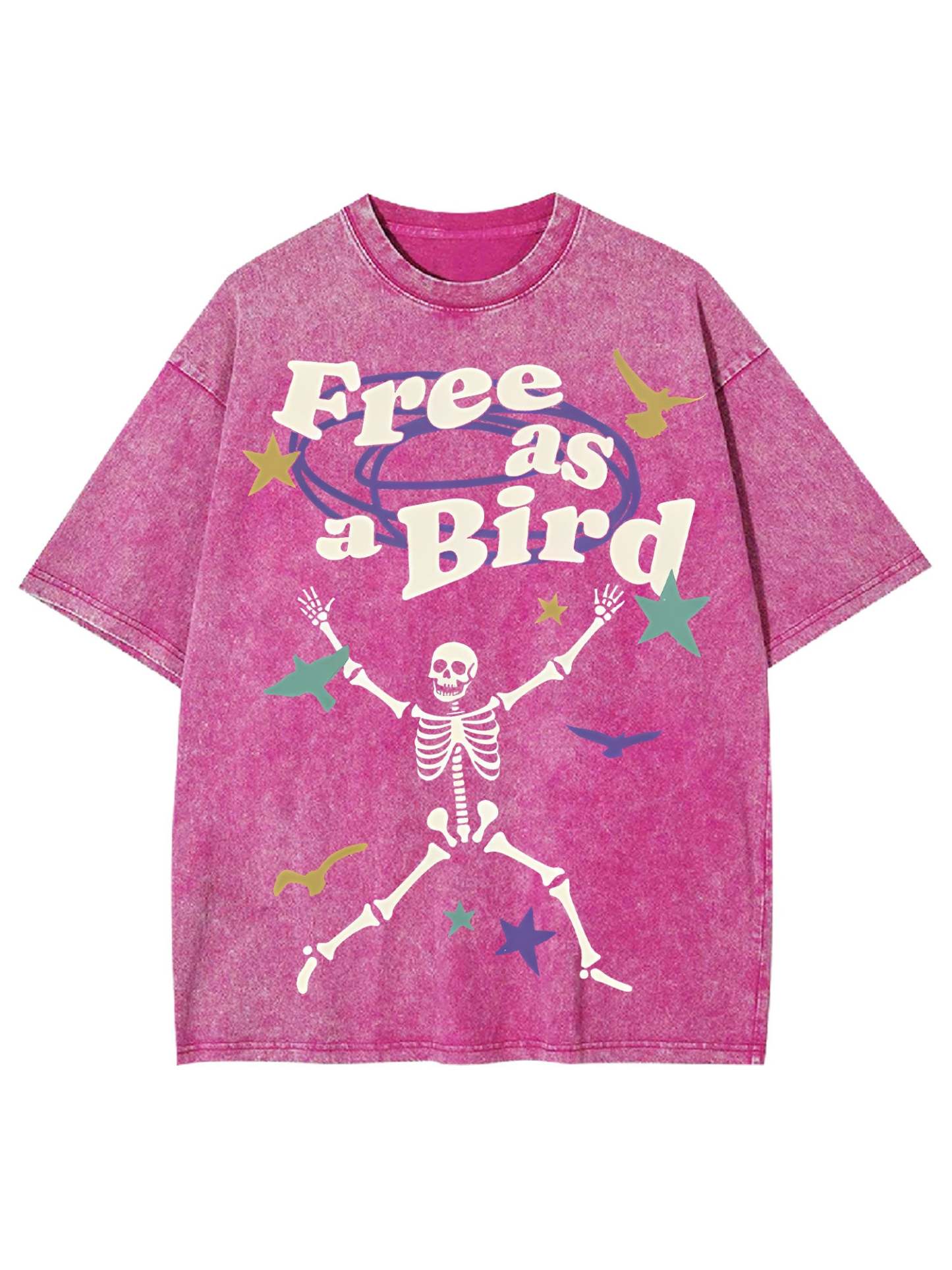 Free As A Bird Washed Tshirt