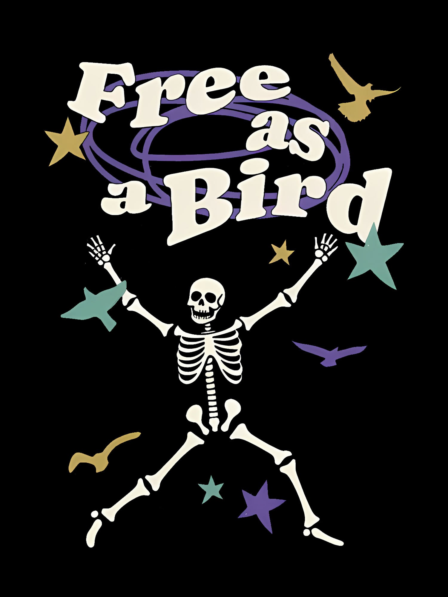 Free As A Bird Washed Tshirt