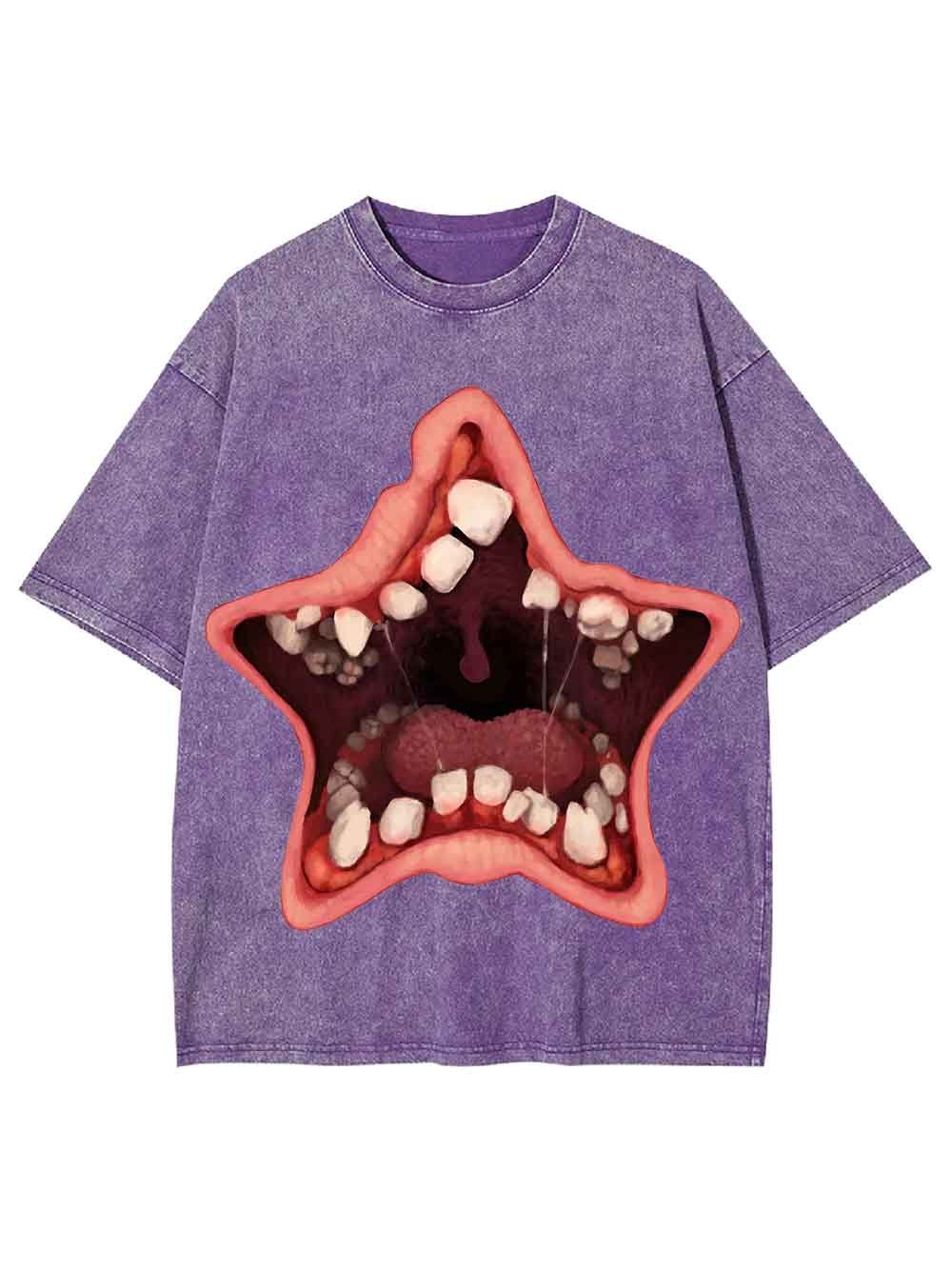 Starfish Mouth with Teeth Washed Tshirt