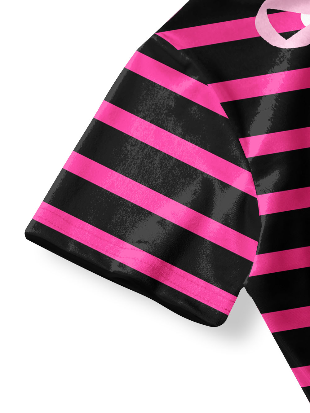 PINK STRIPE GLAM QIPAO MINI DRESS