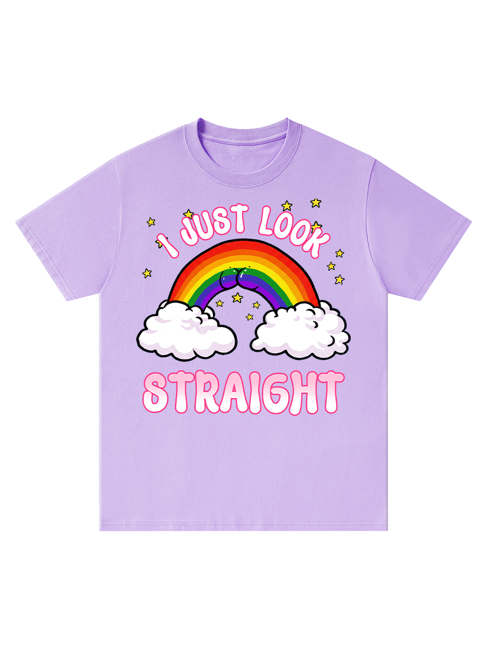 I JUST LOOK STRAIGHT CLASSIC T-SHIRT