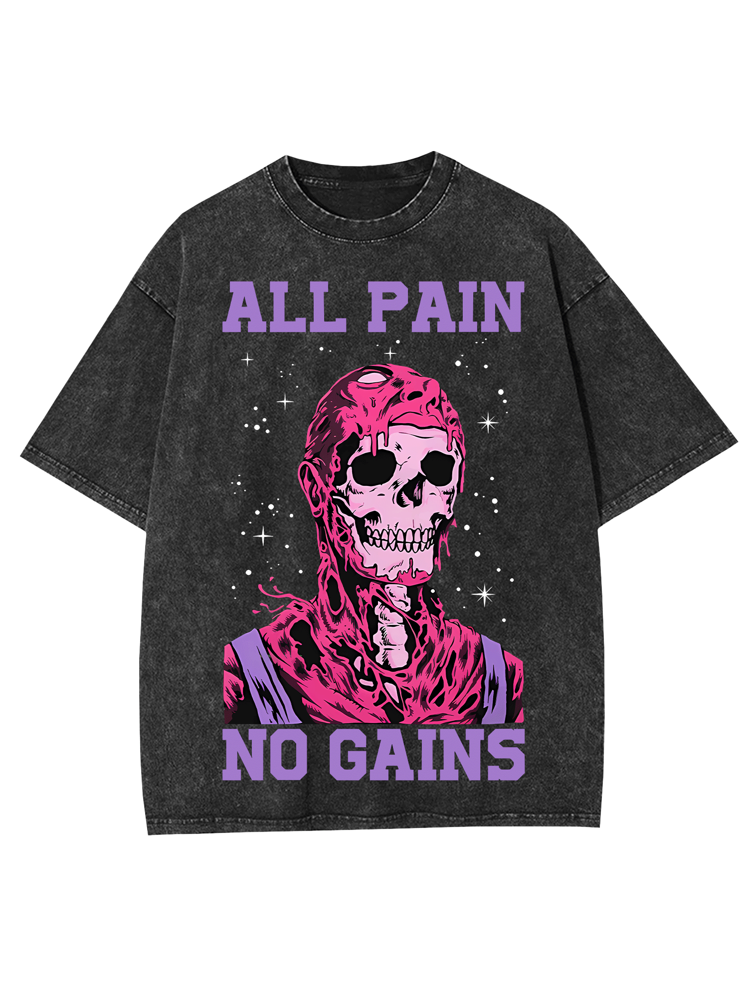 All Pain No Gains Washed Tshirt