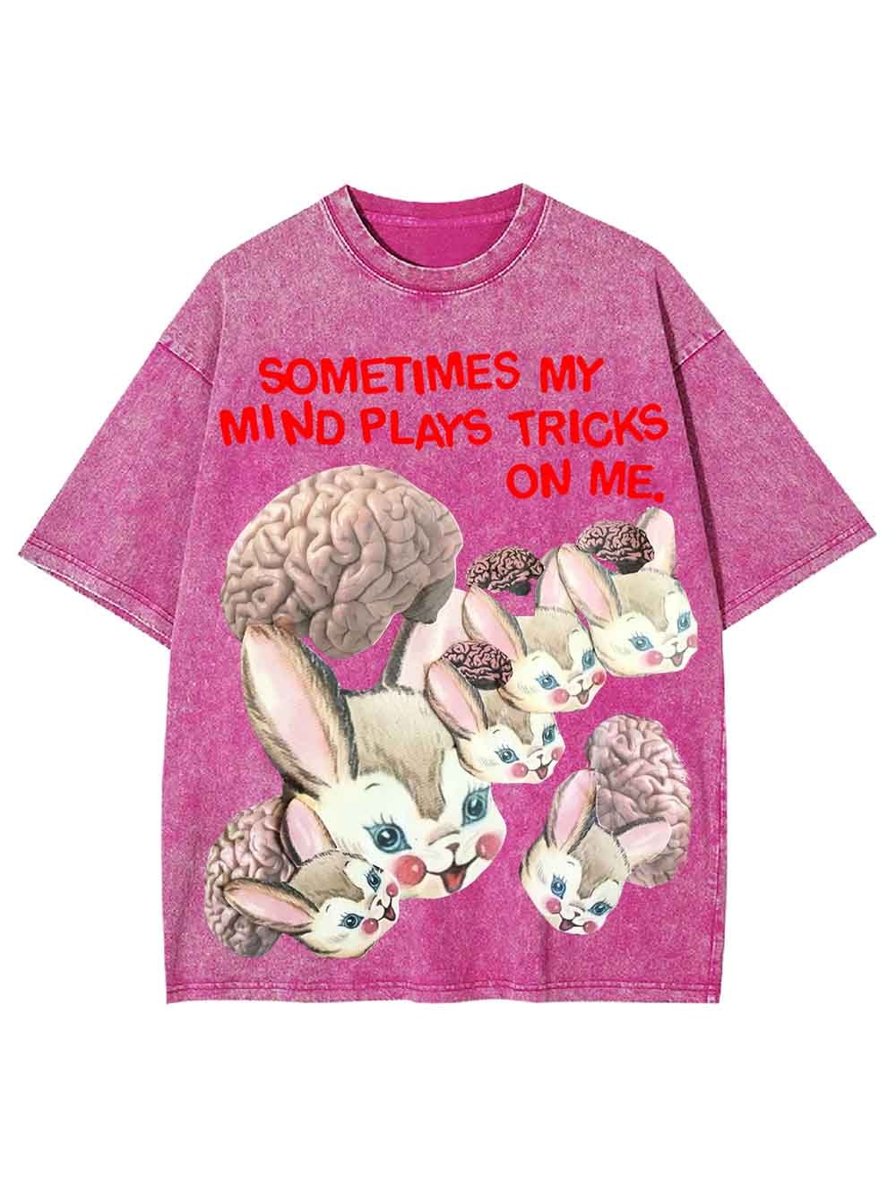 Sometimes My Mind Plays Tricks On Me Washed Tshirt