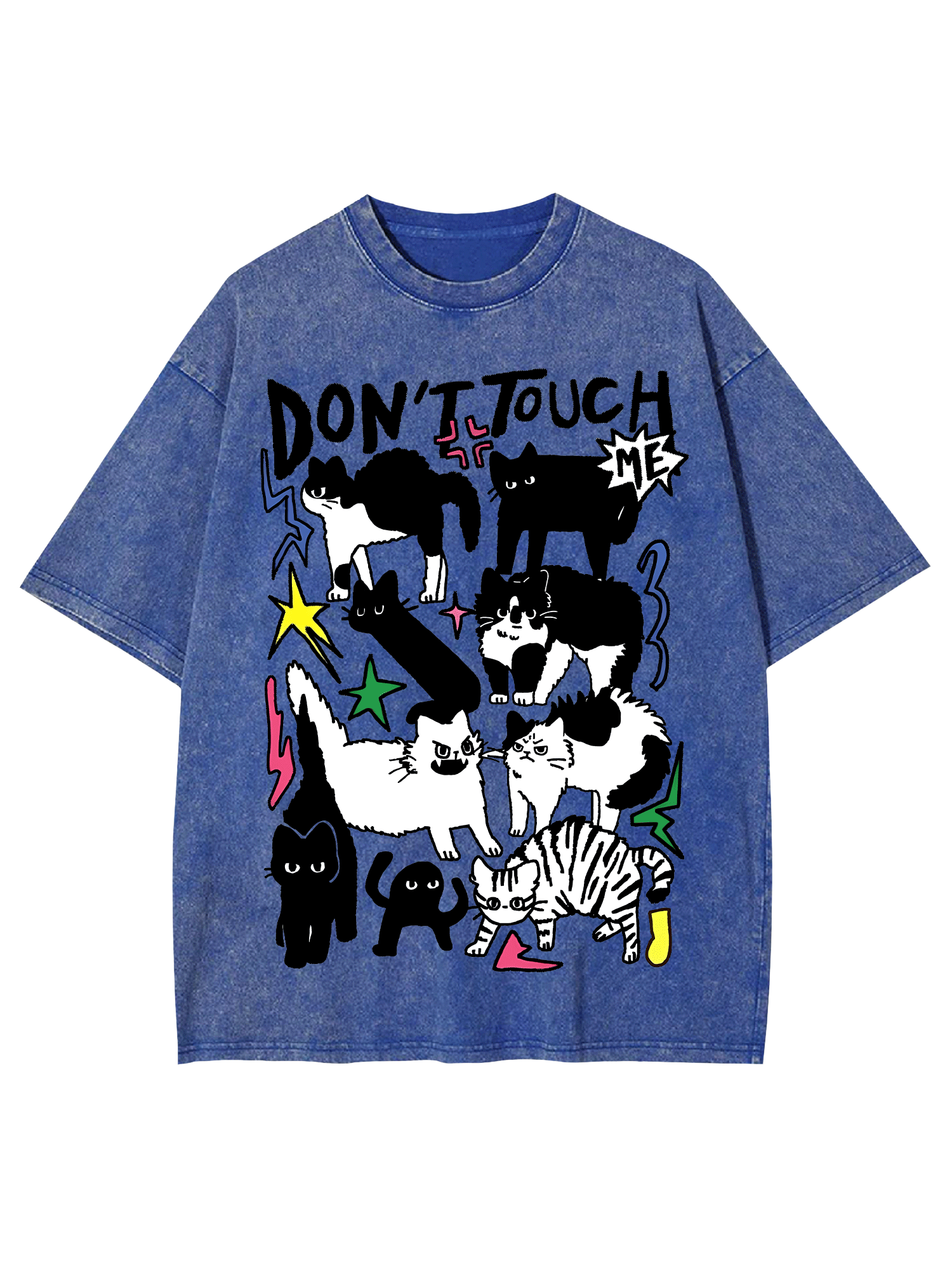 Don't Touch Me Washed Tshirt-ClassyOutlaw Sale