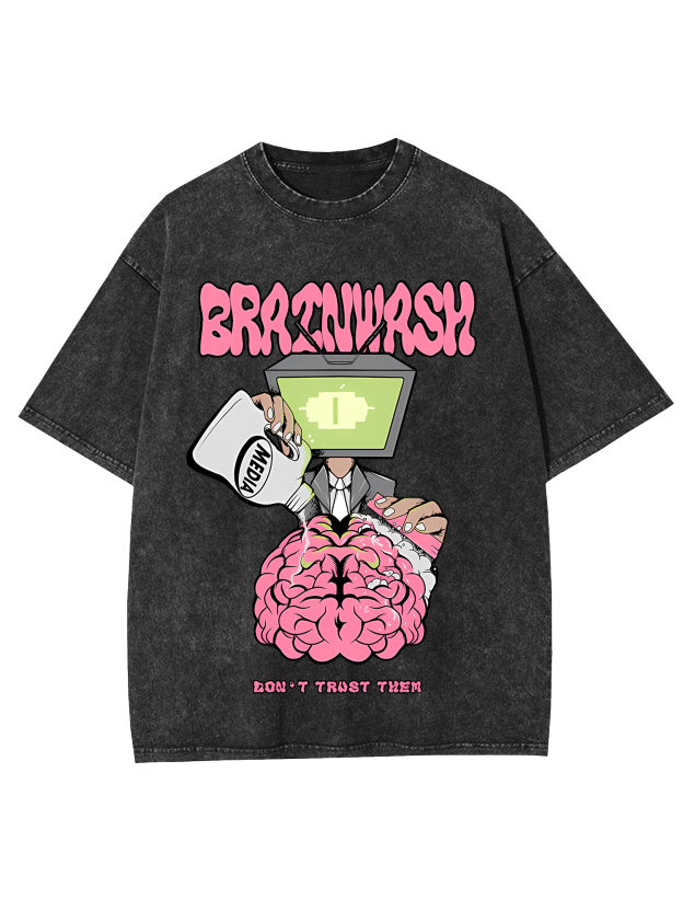Brain Wash Washed Tshirt