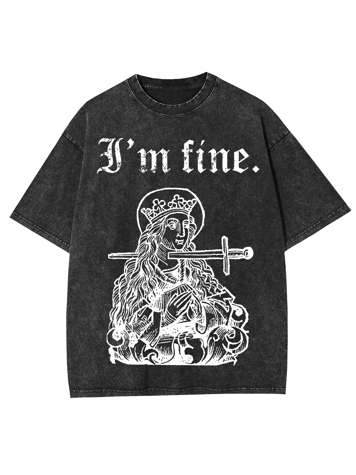 I'm Fine Washed Tshirt