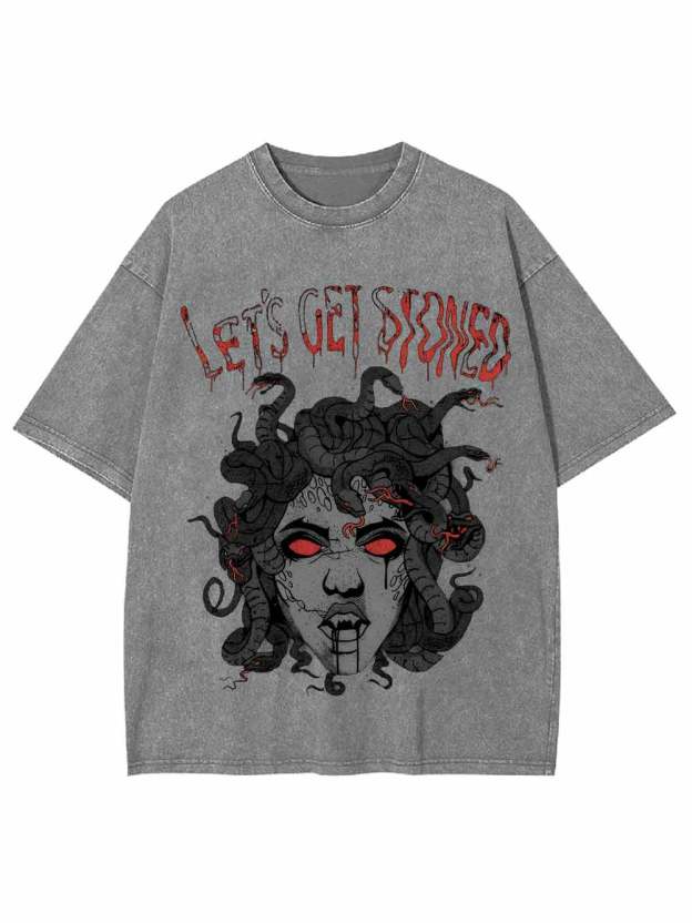 Lets Get Stoned Washed Tshirt