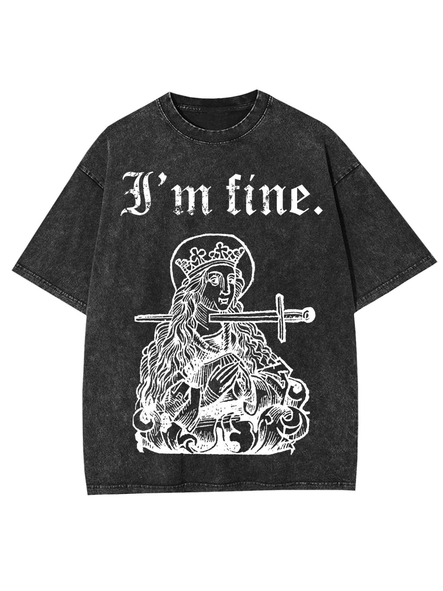 I'm Fine Washed Tshirt