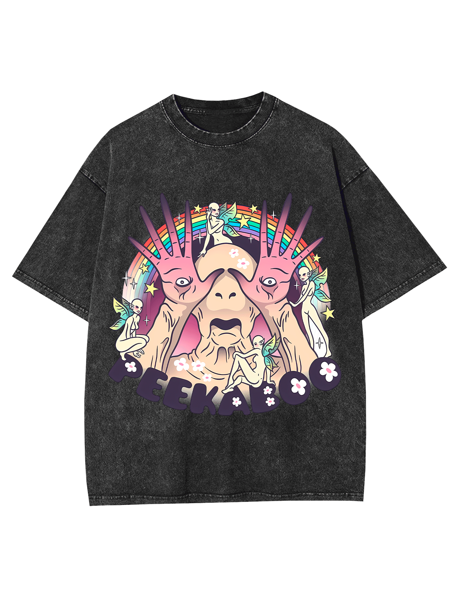 Peekaboo Washed Tshirt-ClassyOutlaw Sale