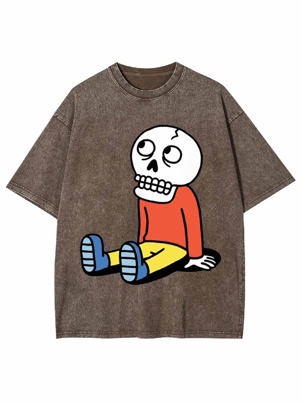 Skeleton Boy Washed Tshirt