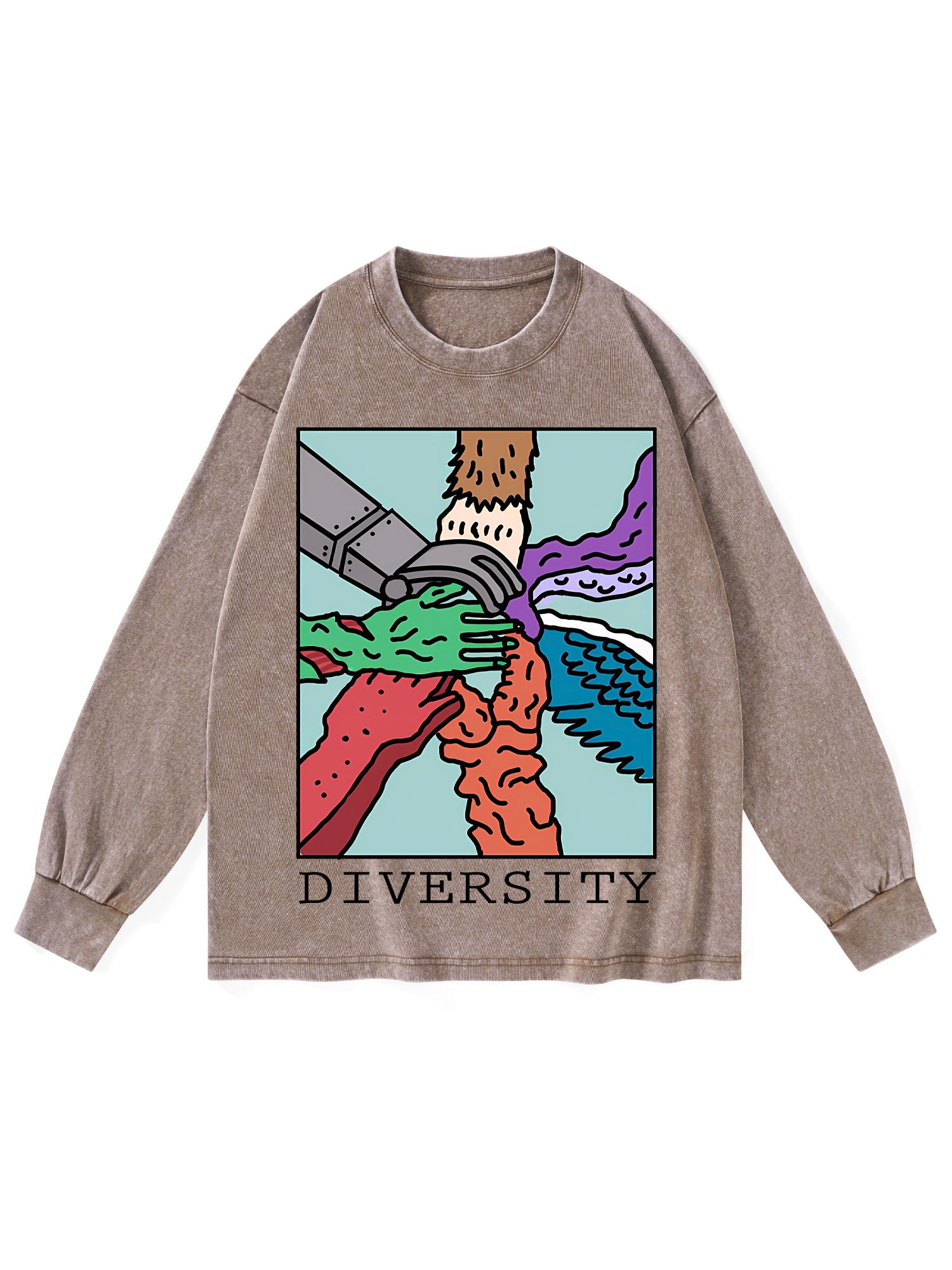 DIVERSITY WASHED LONG-SLEEVE TSHIRT