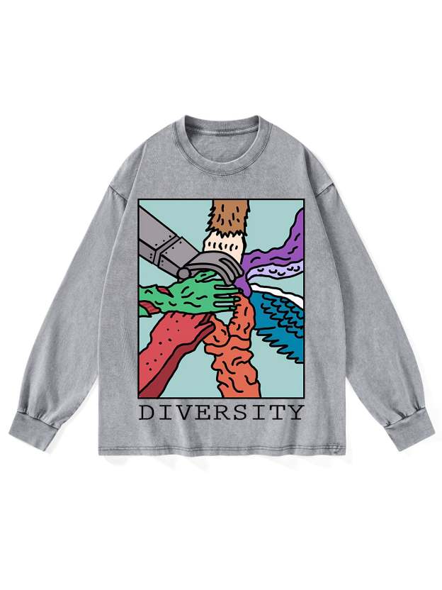 DIVERSITY WASHED LONG-SLEEVE TSHIRT