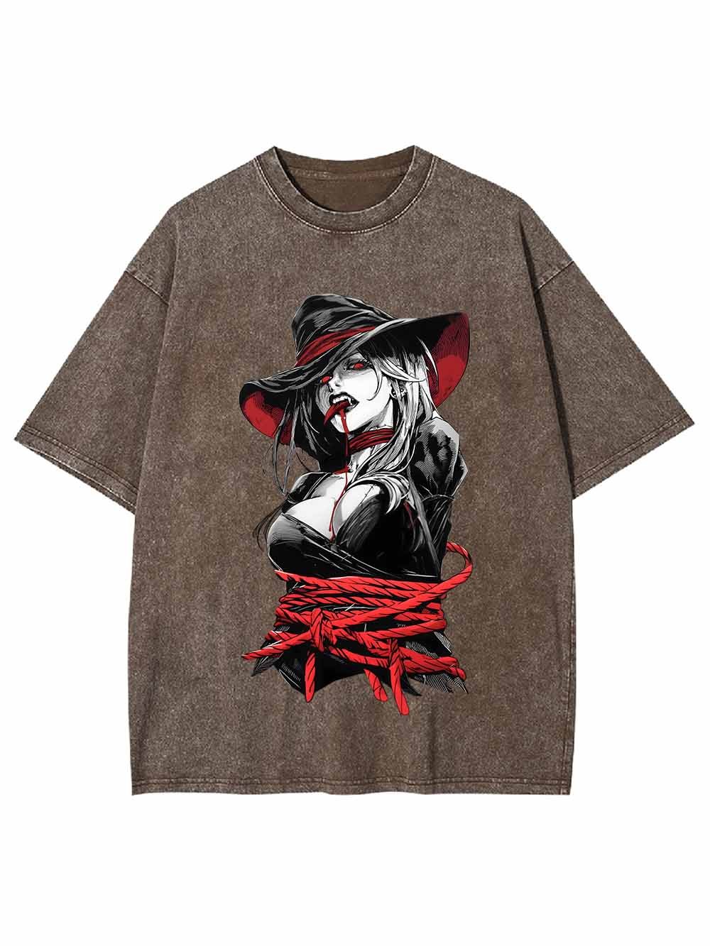 Tie Up Witch Washed Tshirt