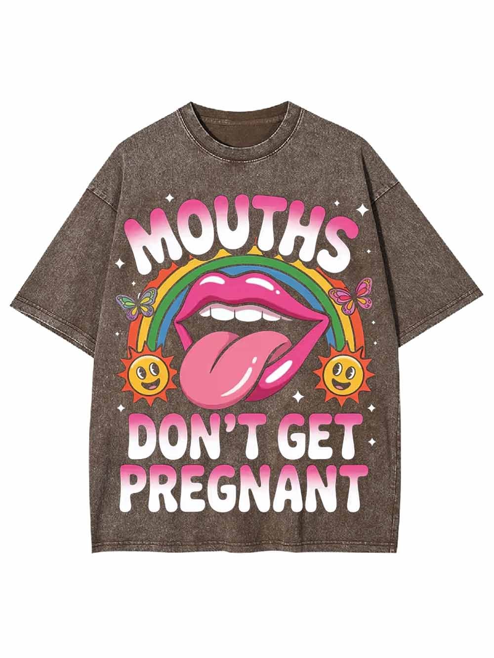 DON'T GET PREGNANT WASHED TSHIRT