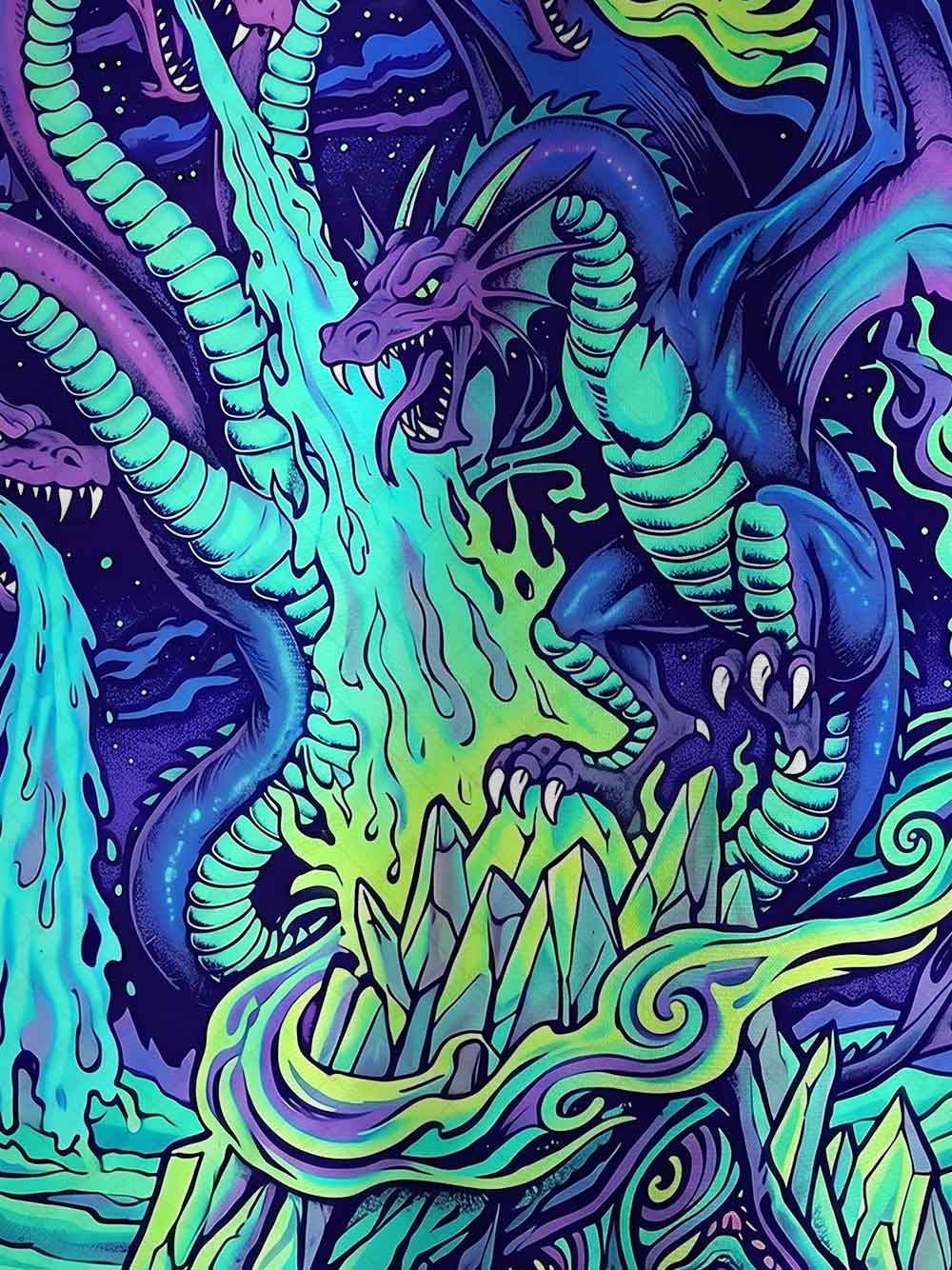 HYDRA NIGHTMARE ECO OVERSIZED GRAPHIC TEES