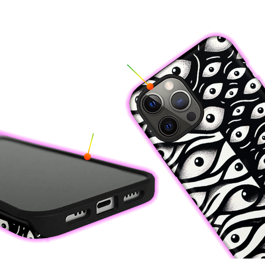 Eye Illusion Mosaic Phone Case