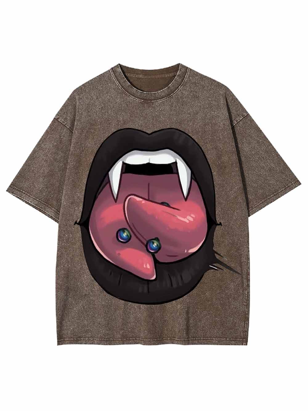 VAMPIRE TONGUE WASHED TSHIRT