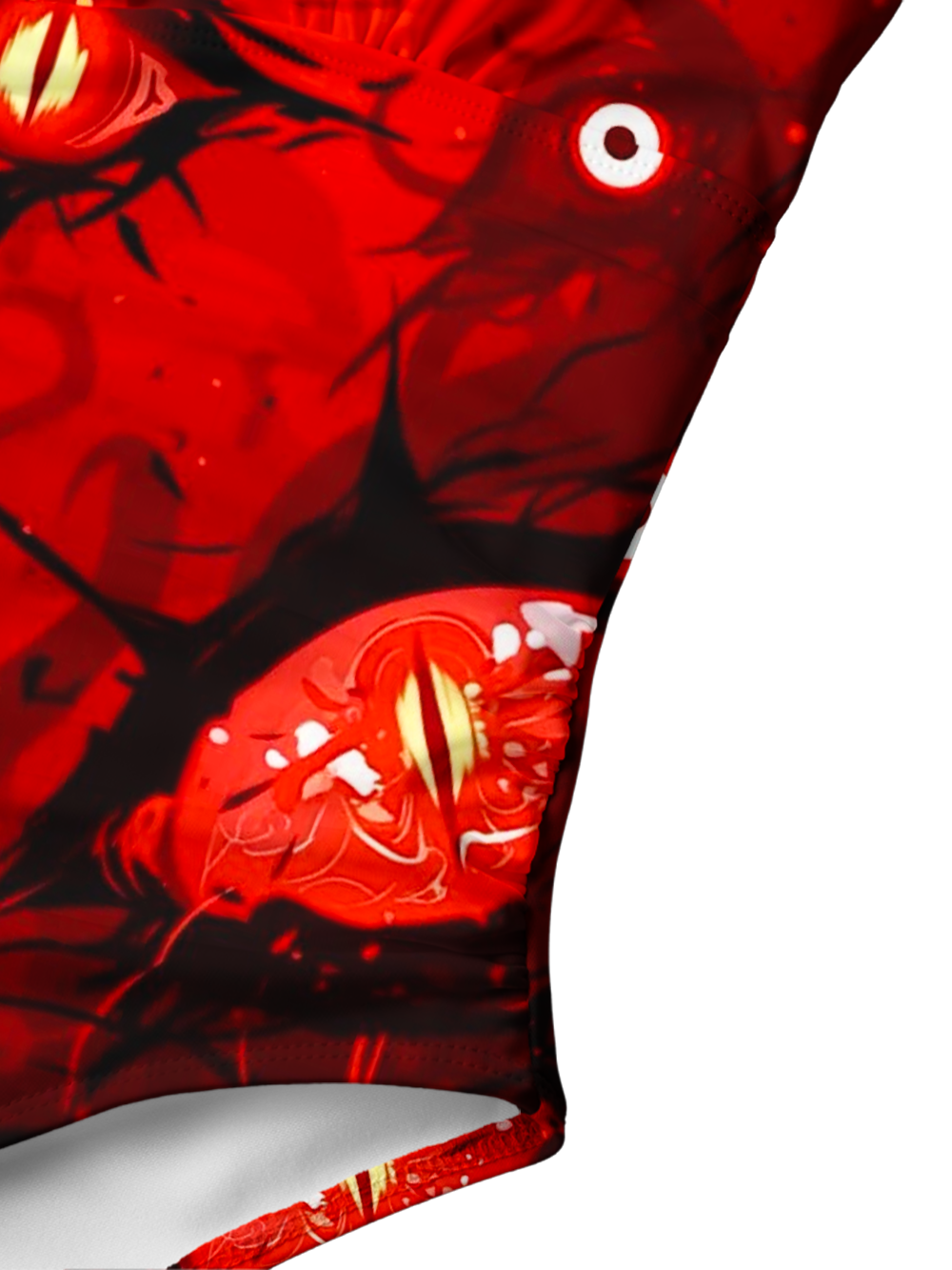 CRIMSON EYE V-NECK ONE PIECE SWIMSUIT